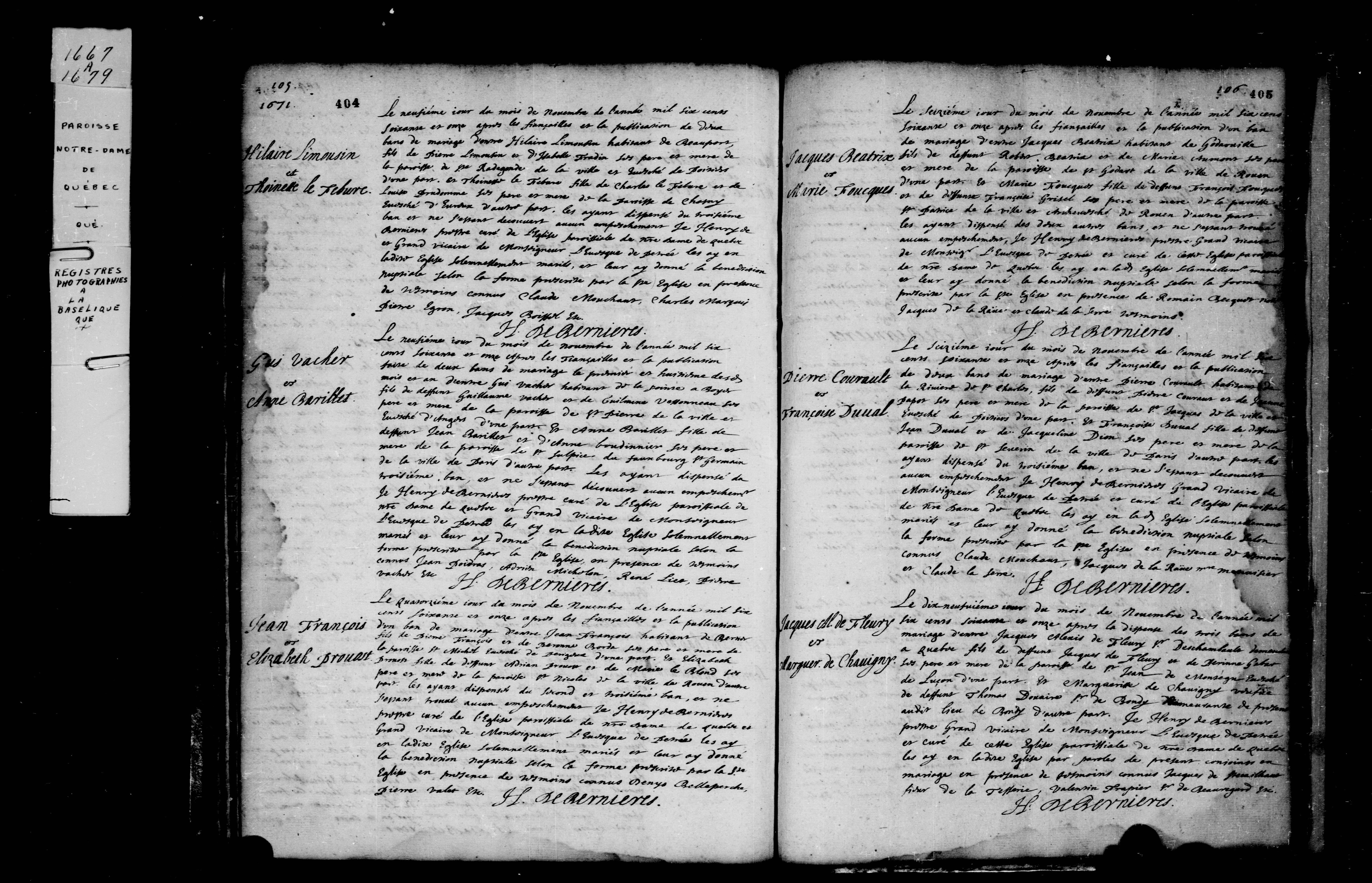1671 Marriage Limousin Lefebvre