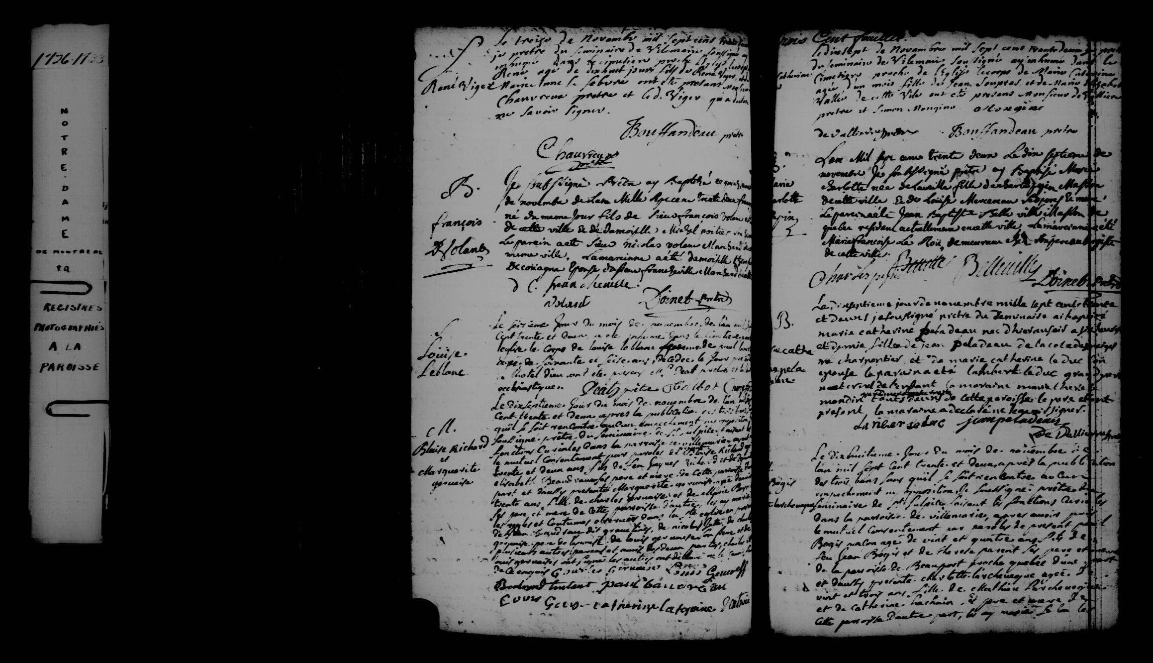 1732 Burial Louise Leblanc