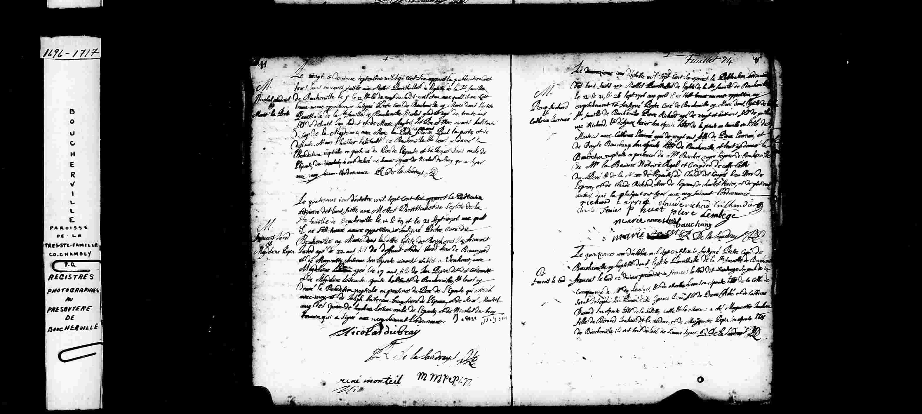 1706 Marriage Richard Larrivee