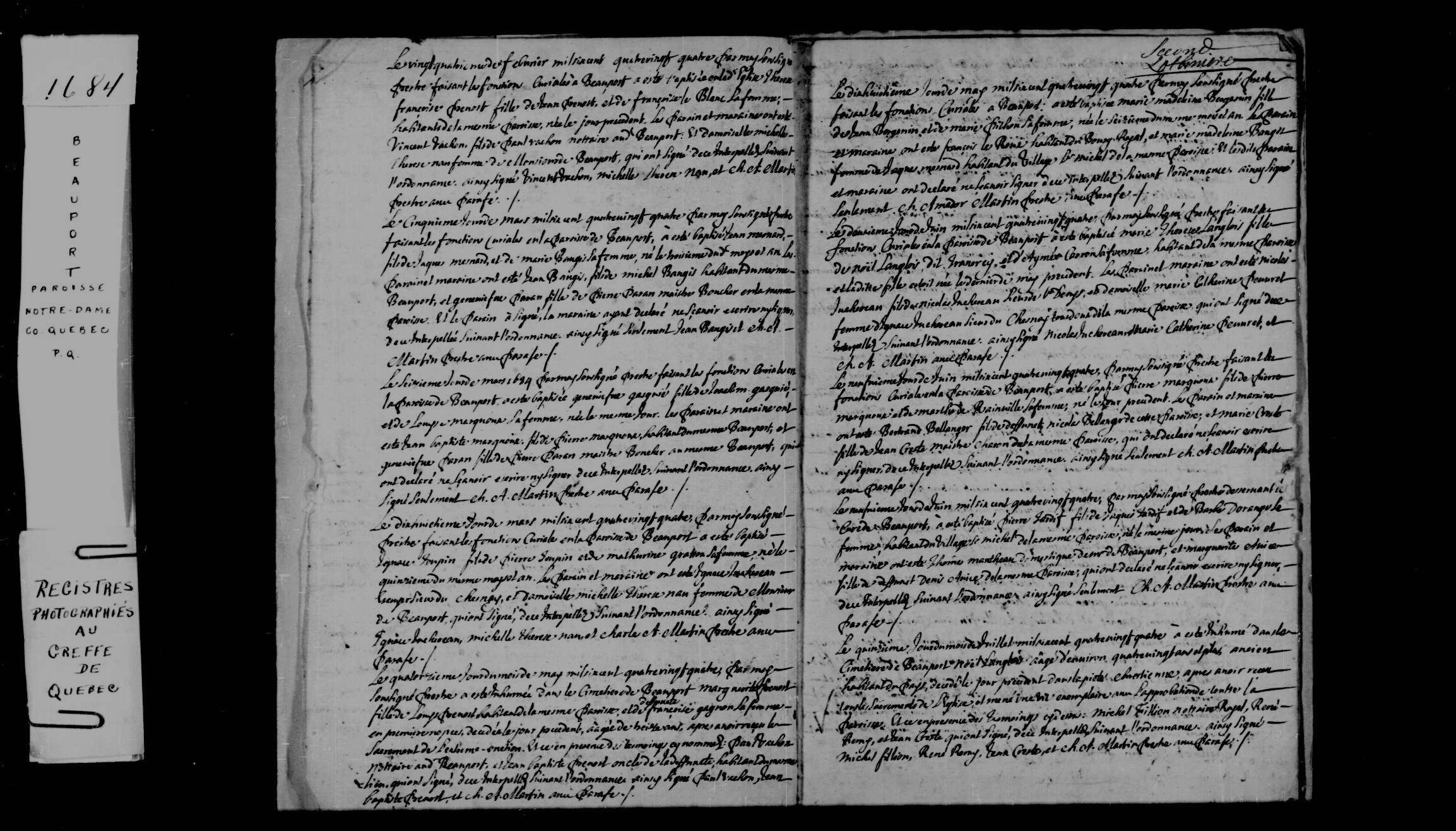 1684 Burial Noel Langlois