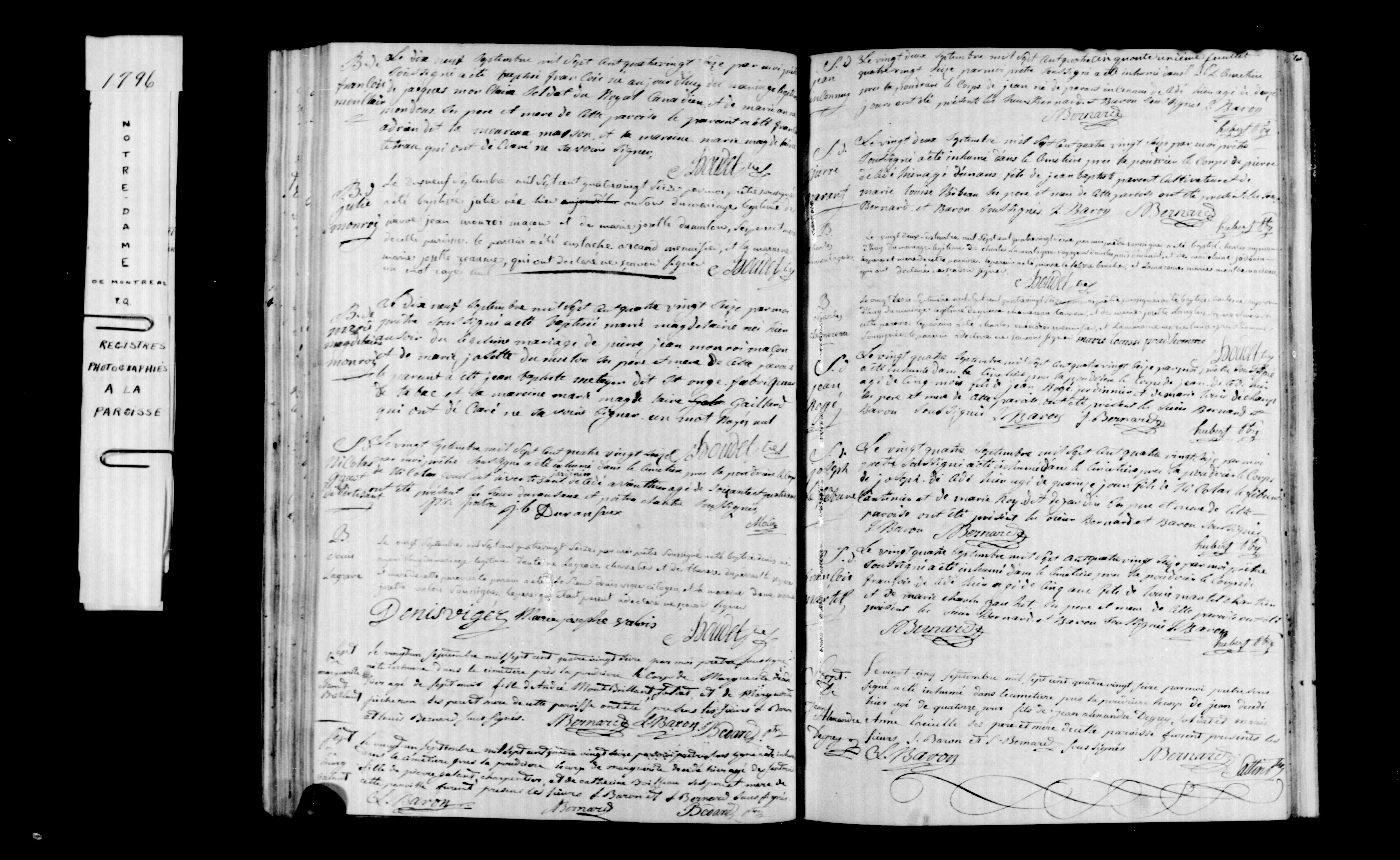 1796 Baptism Charles Lamontagne