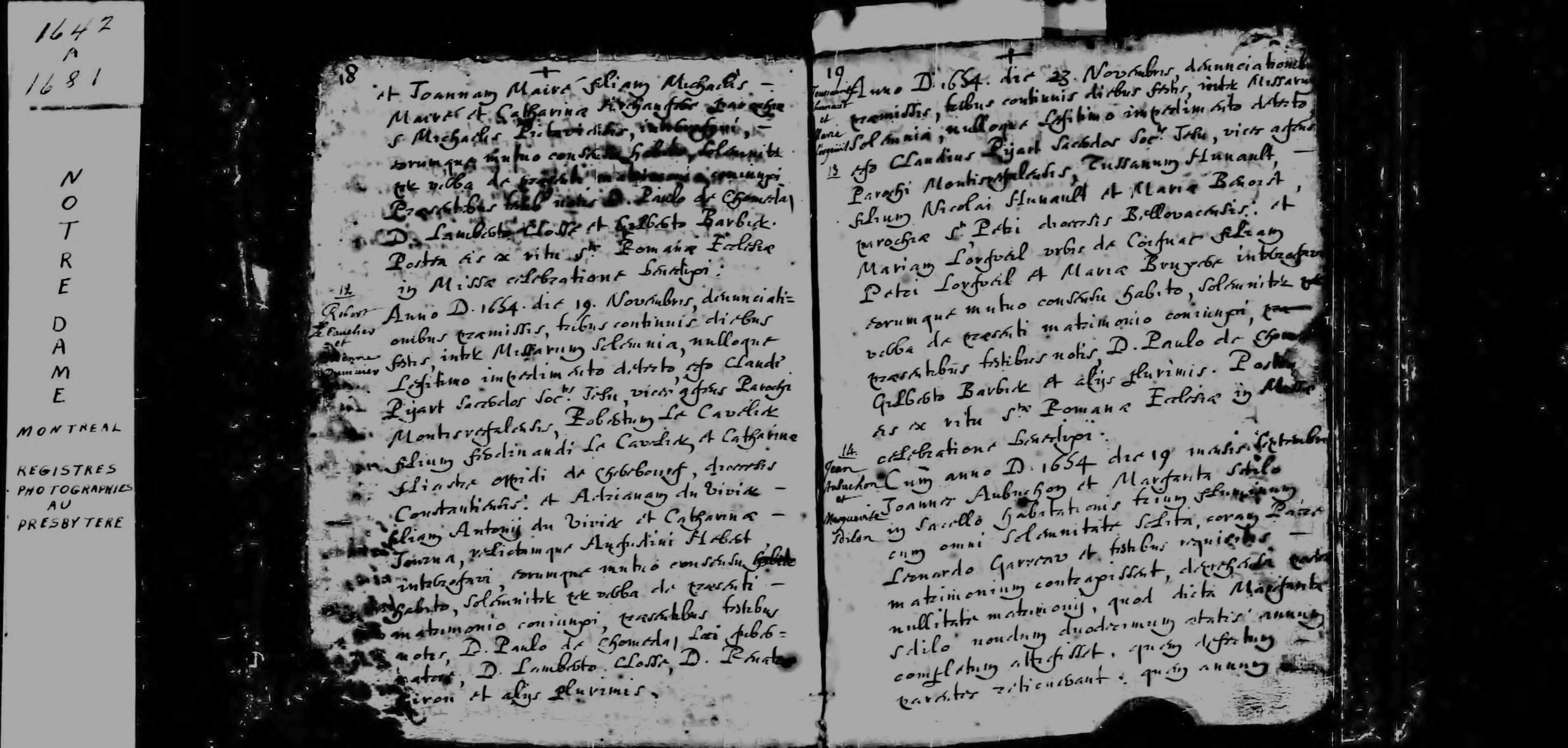 1654 Marriage Hunalt Lorguil