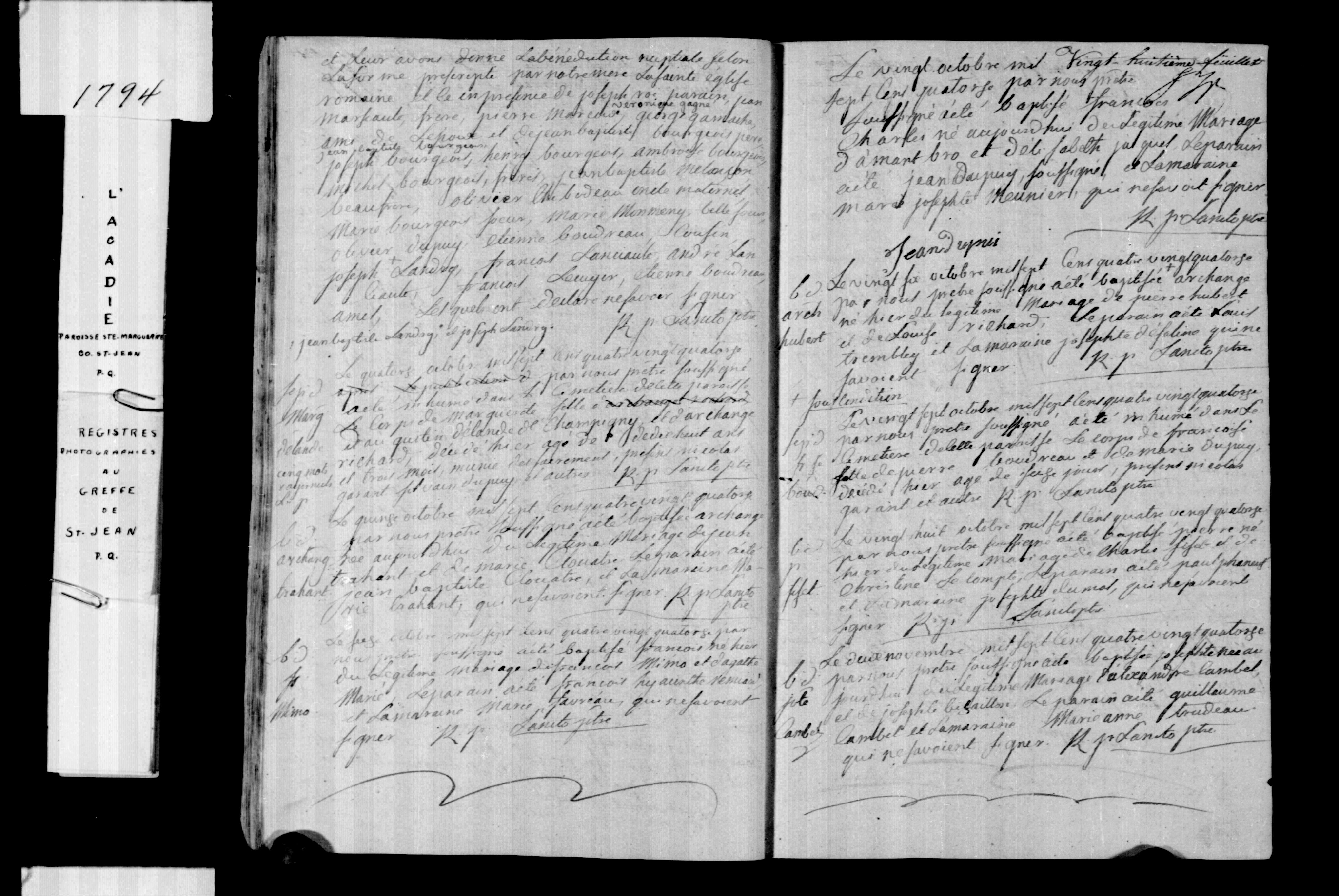 1794 Baptism Archange Hubert
