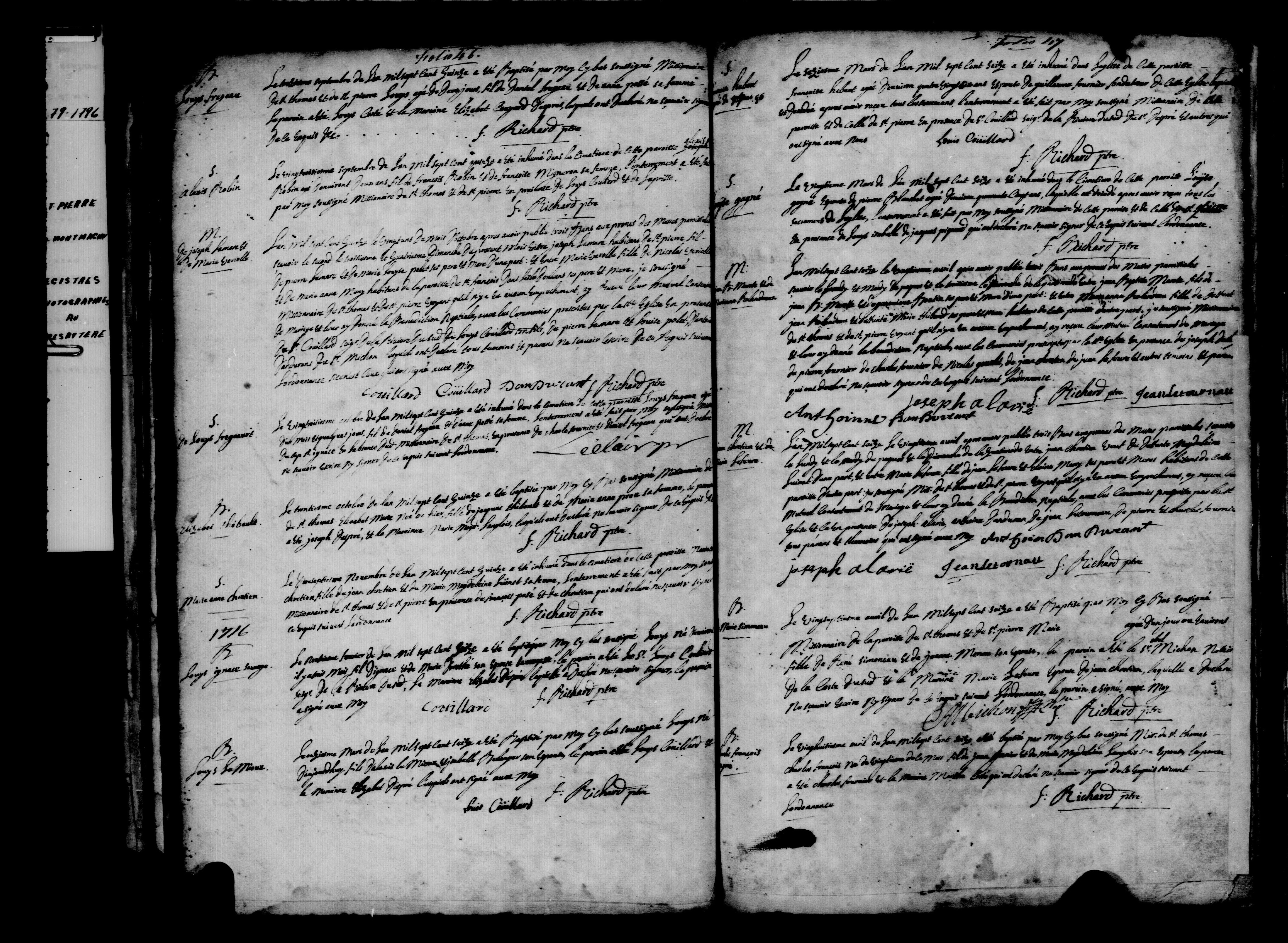 1716 Burial Francoise Hebert