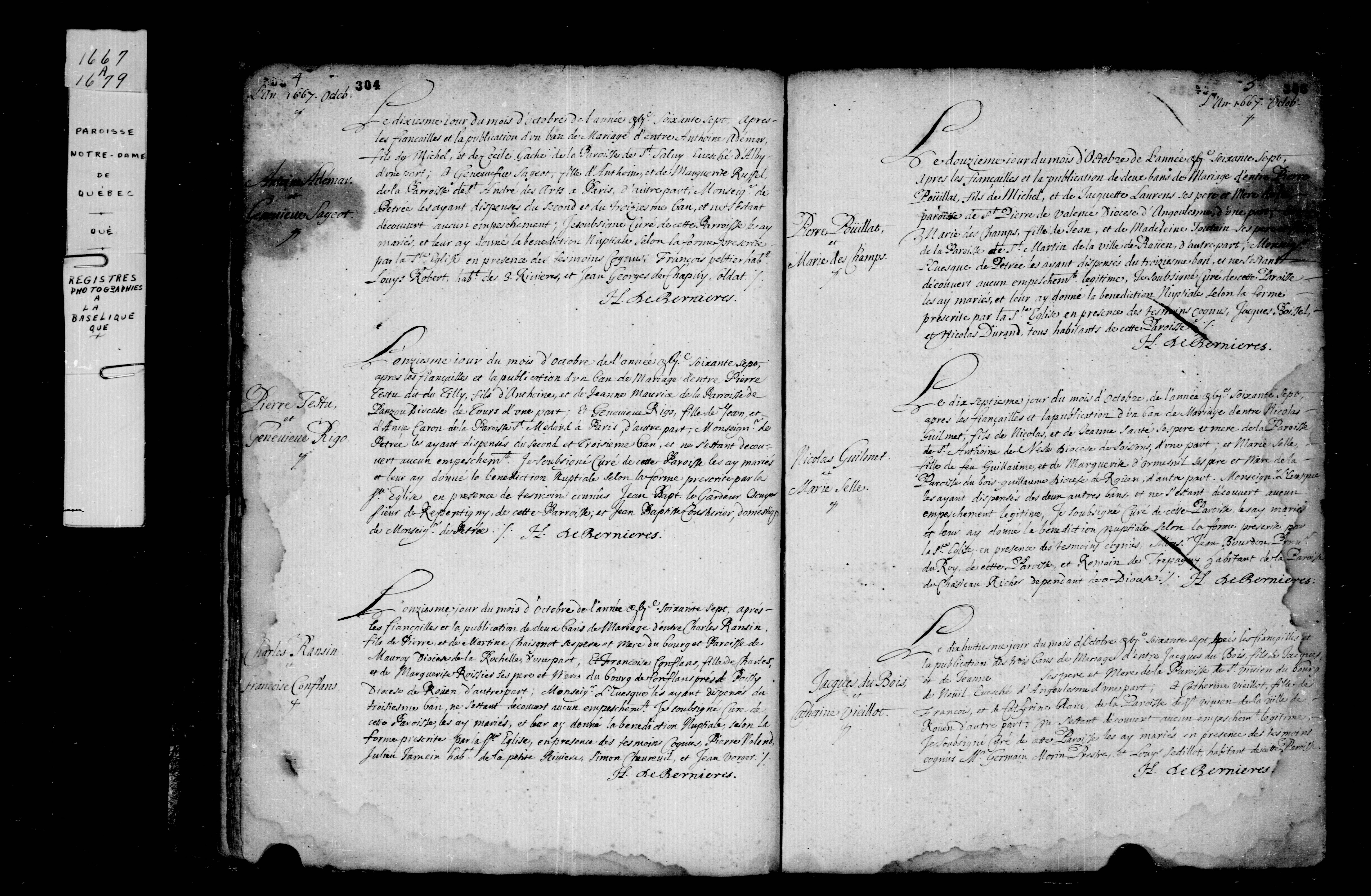 1667 Marriage Guillemet Selle