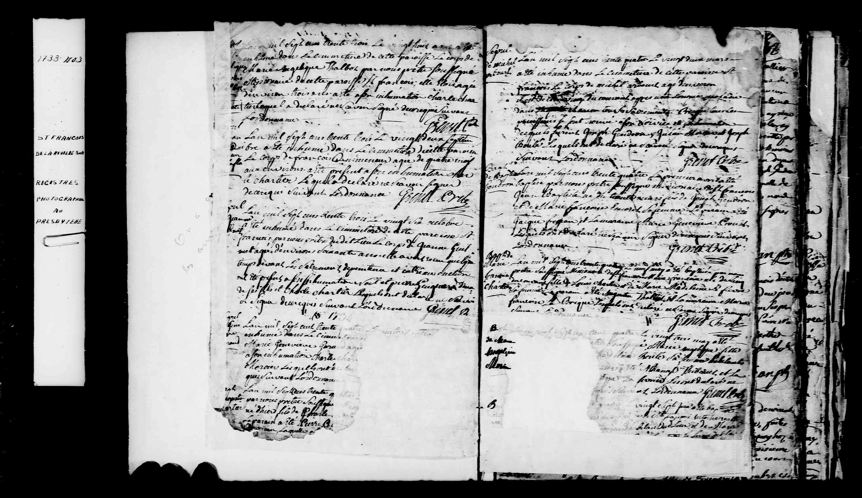 1733 Burial Jeanne Guillemet
