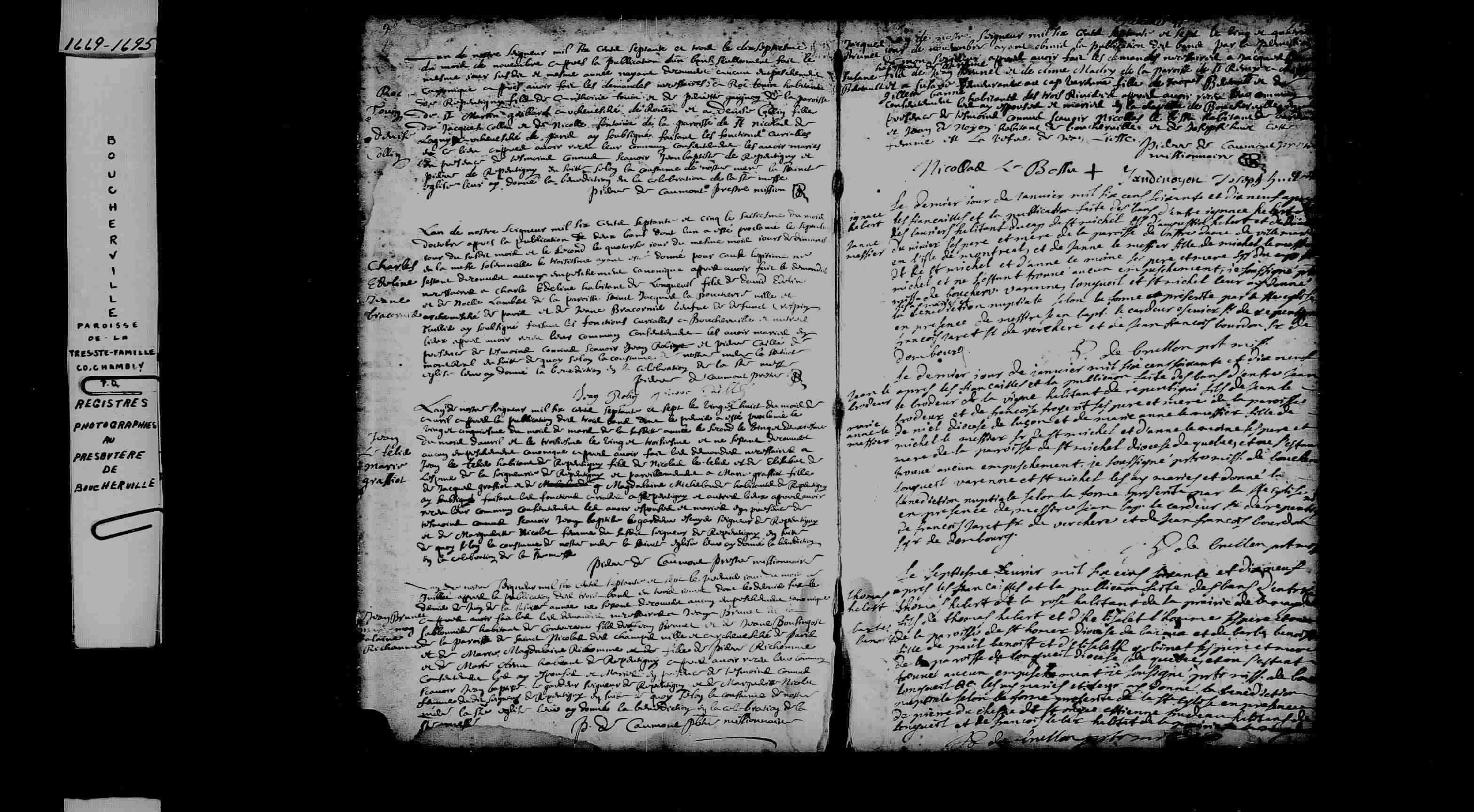 1677 Marriage Tellier Graciot