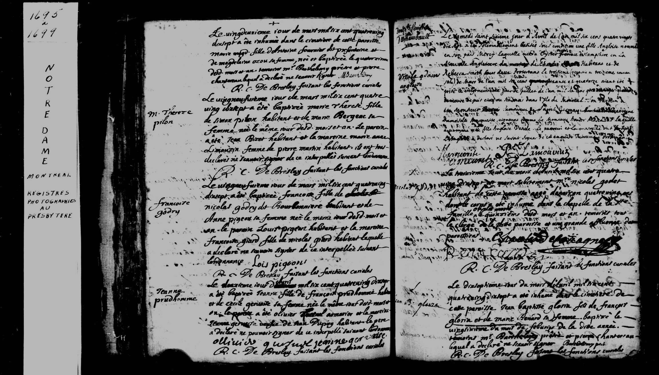 1697 Burial Nicolas Gode
