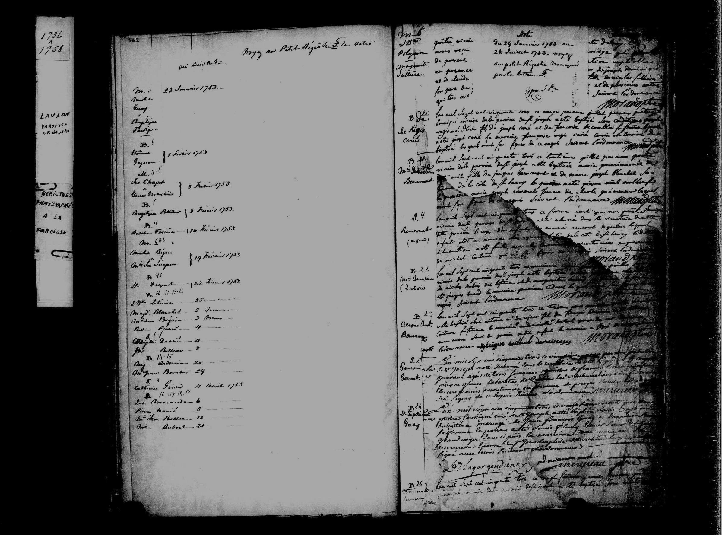 1753 Burial Marie Catherine Girard