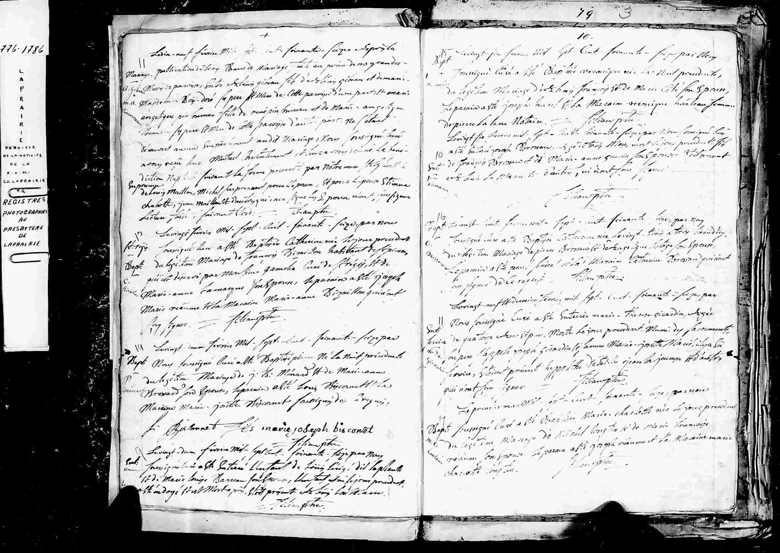 1776 Marriage Gibeau Pinsonneau