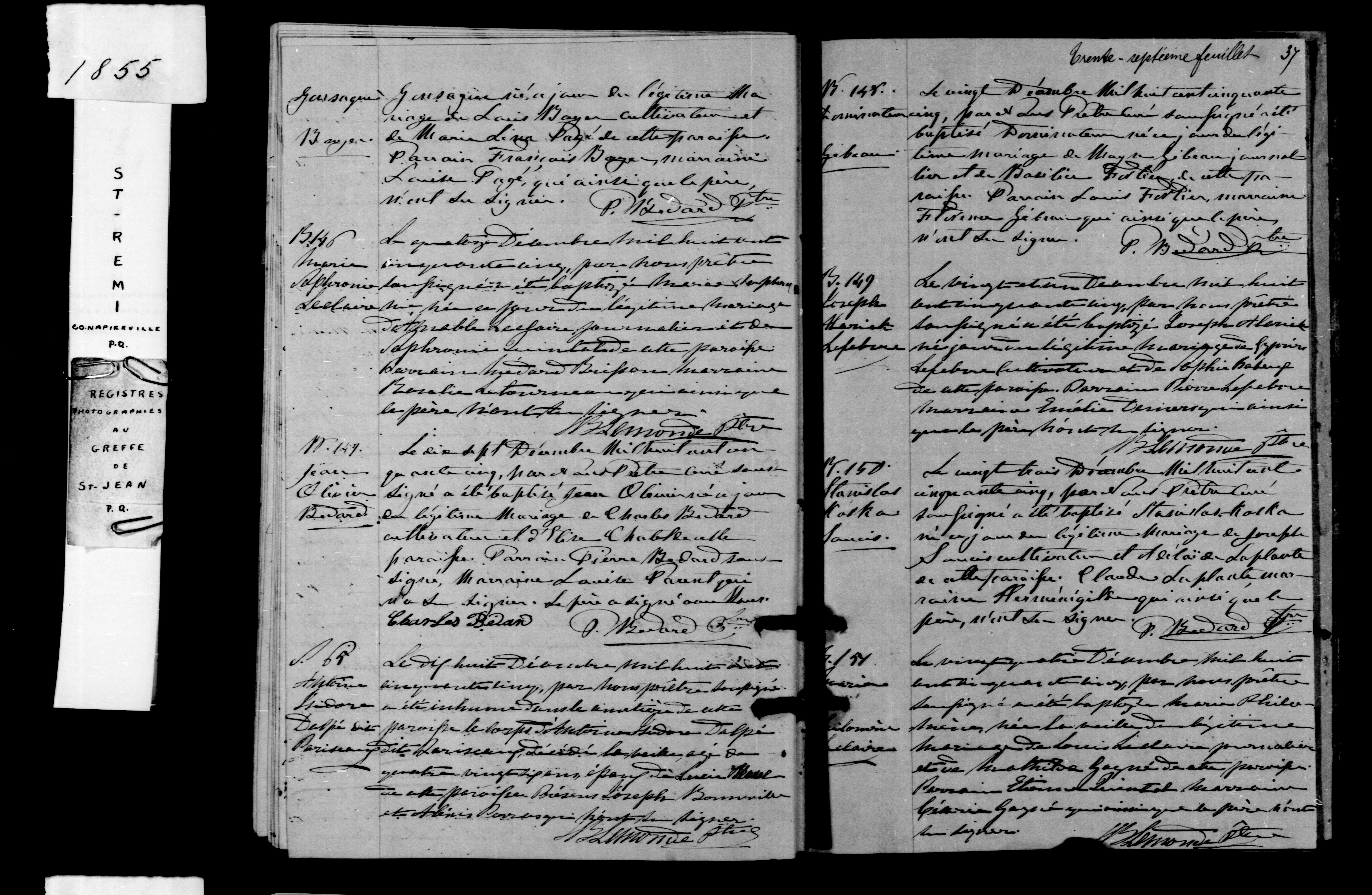 1855 Baptism Dominateur Gibeau