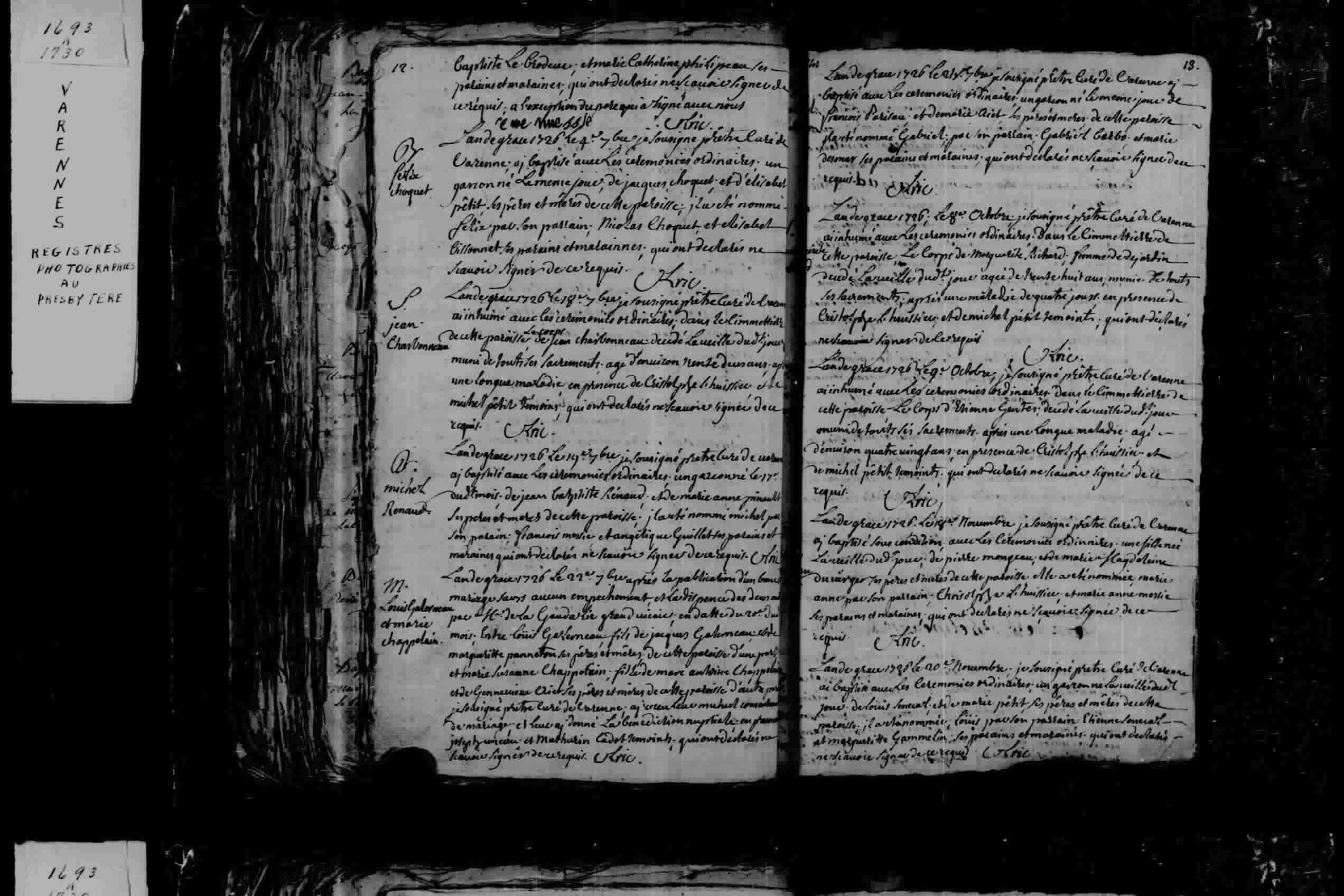 1726 Burial Etienne Gentes