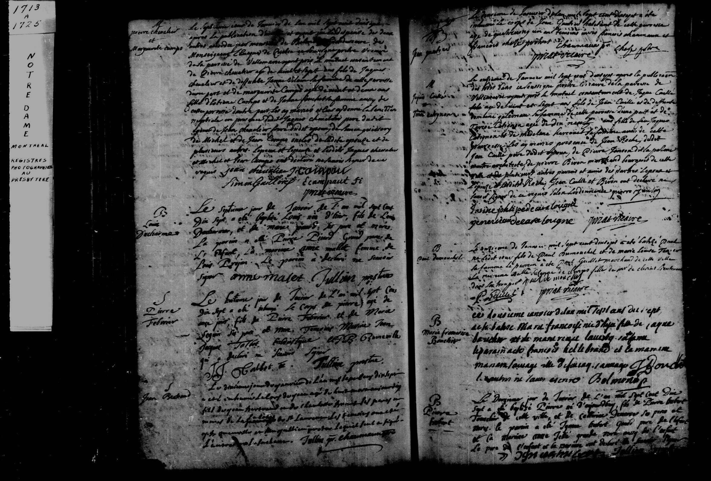 1717 Burial Jean Gautier