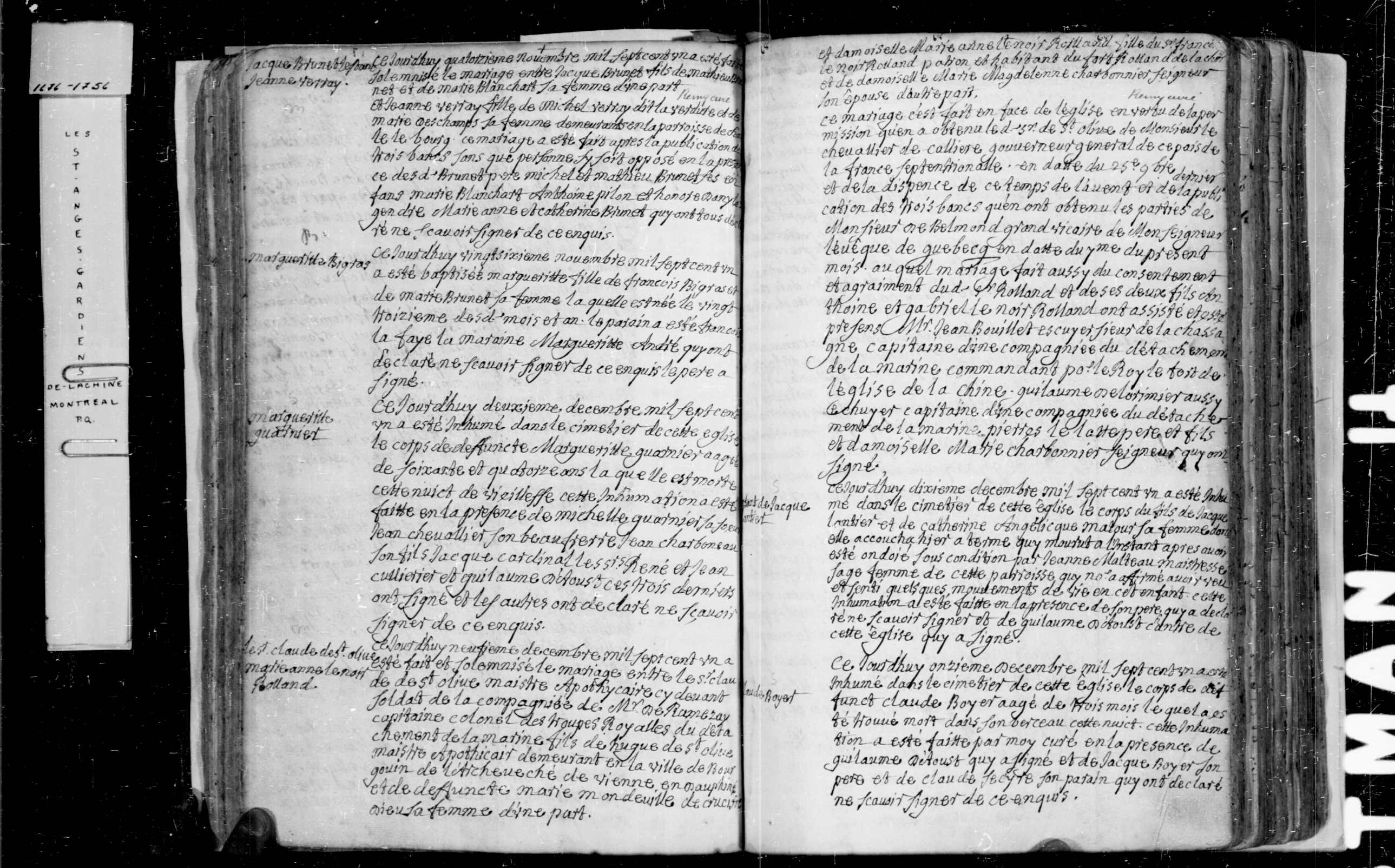 1701 Burial Marguerite Guarnier