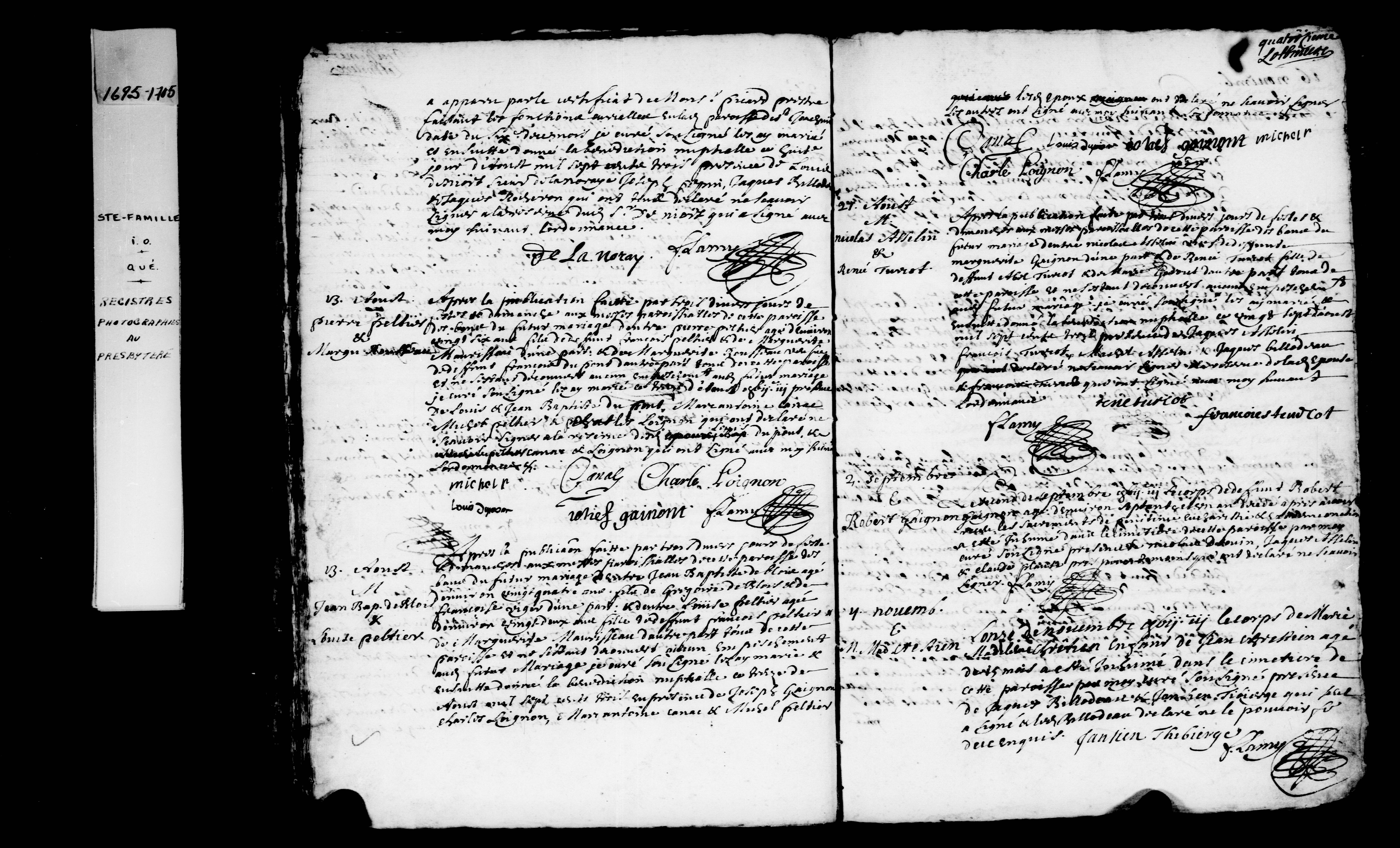 1703 Burial Robert Gagnon