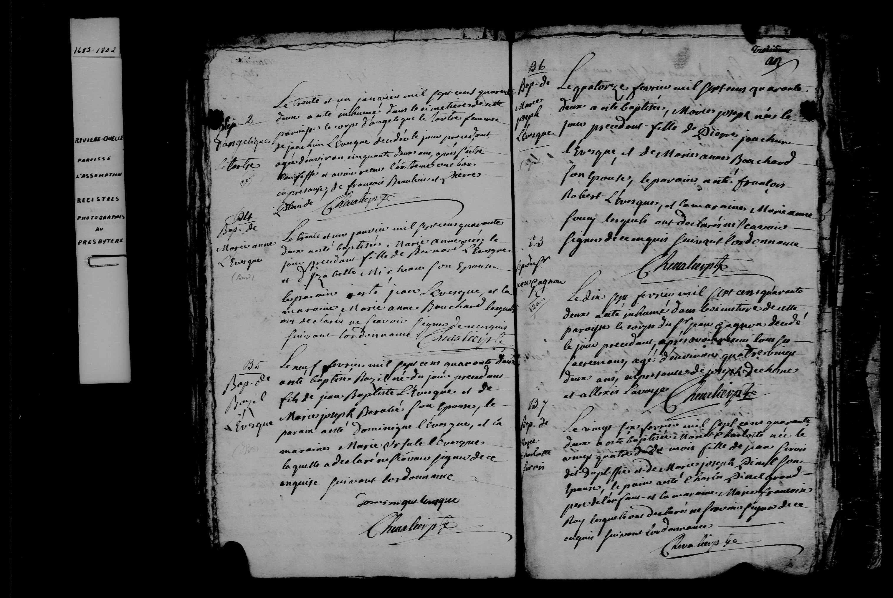 1742 Burial Pierre Gagnon