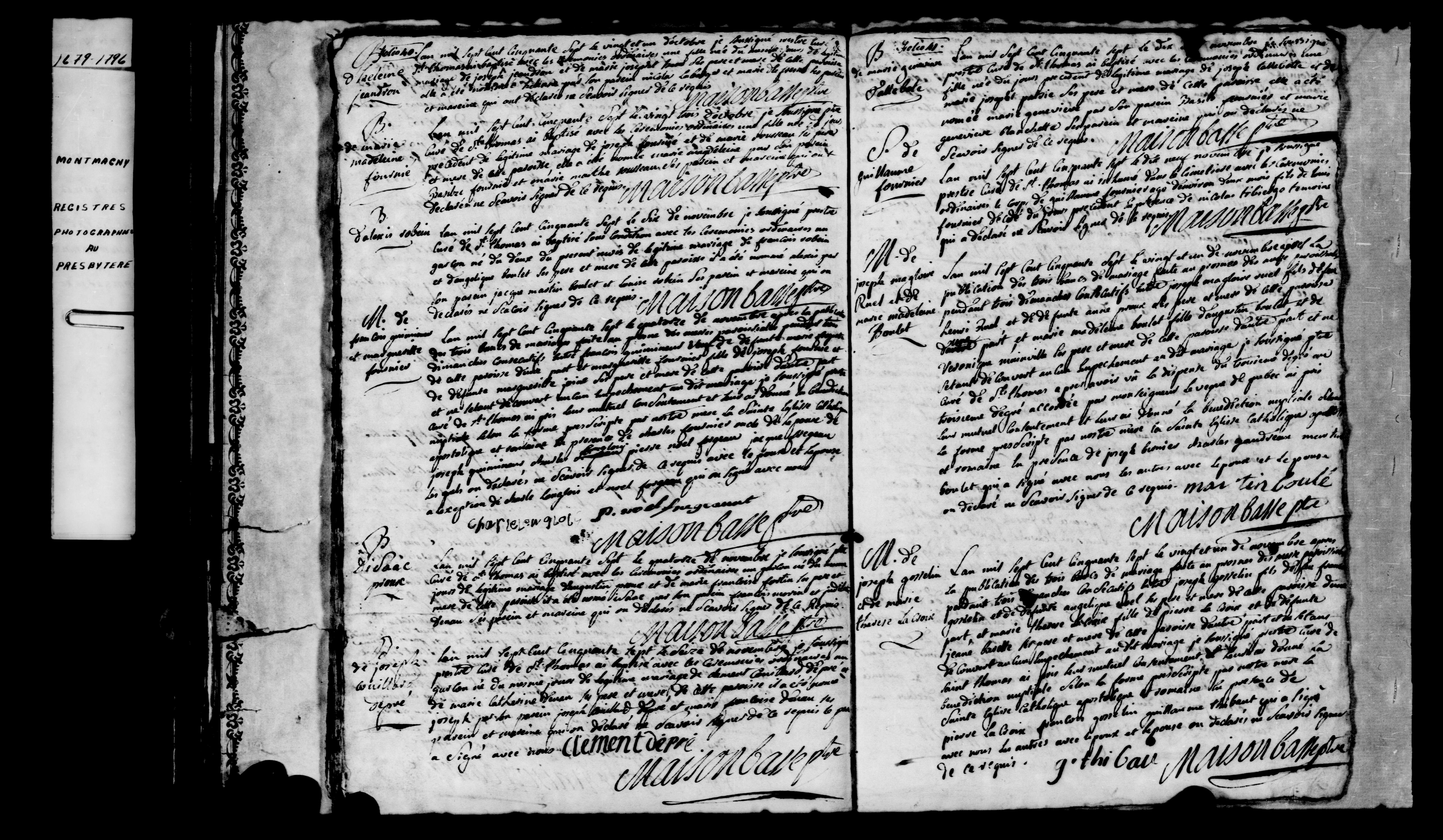 1757 Marriage Quemeneur Fournier