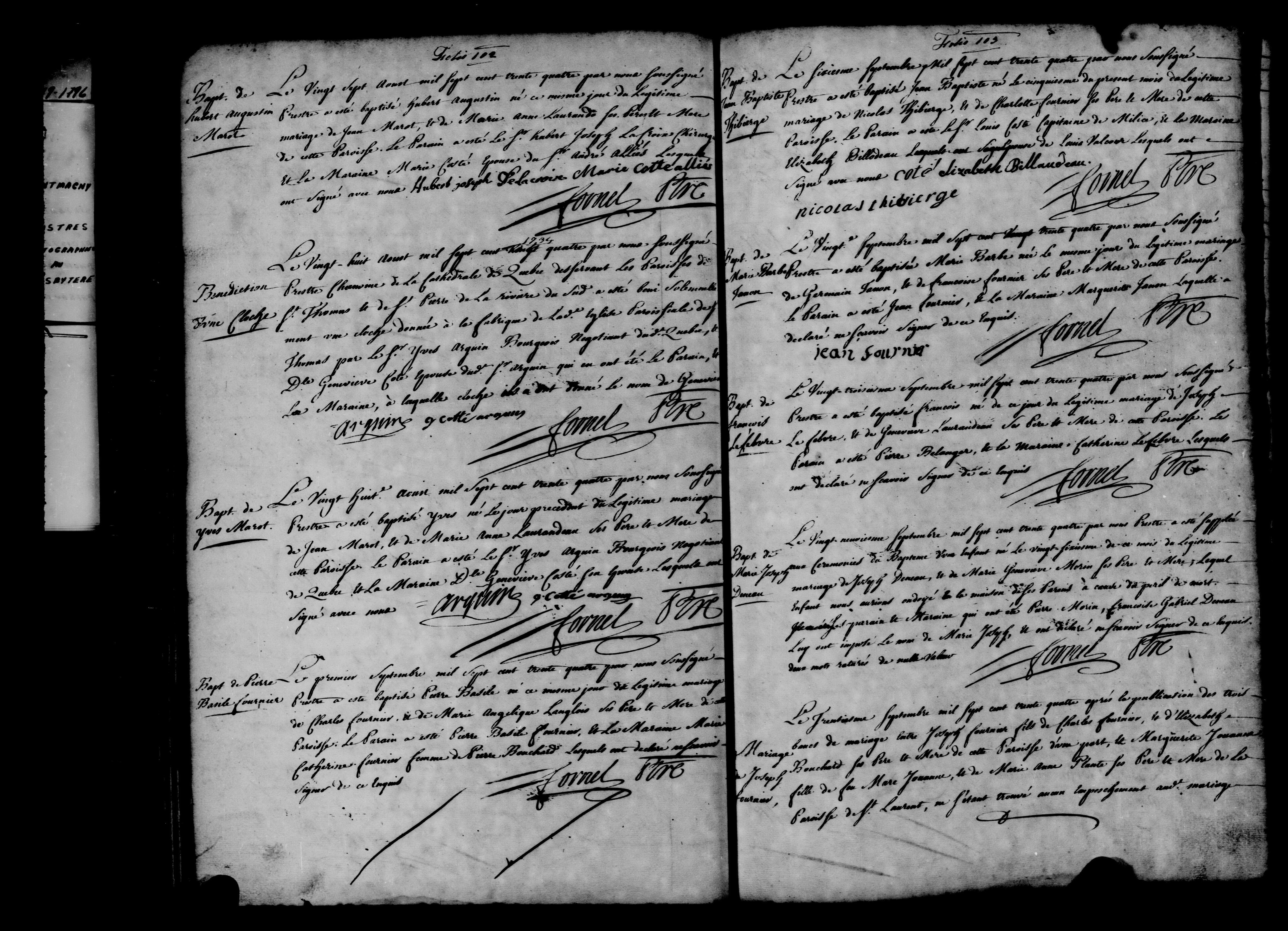 1734 Marriage Fournier Jouanne