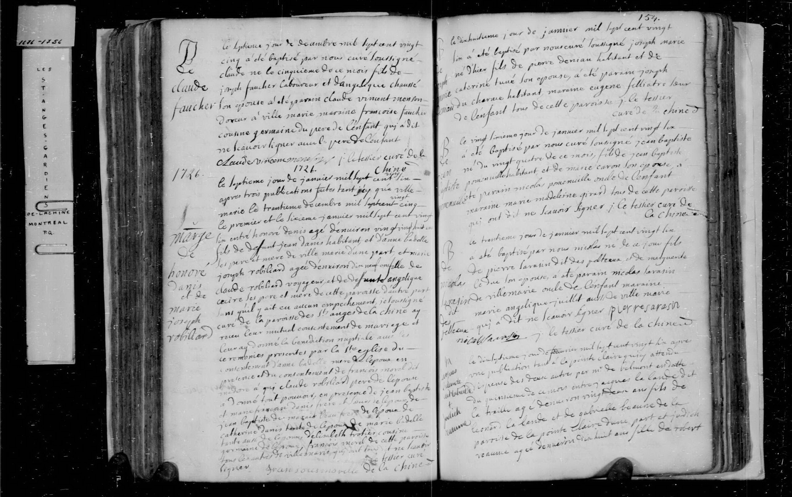 1725 Baptism Claude Foucher