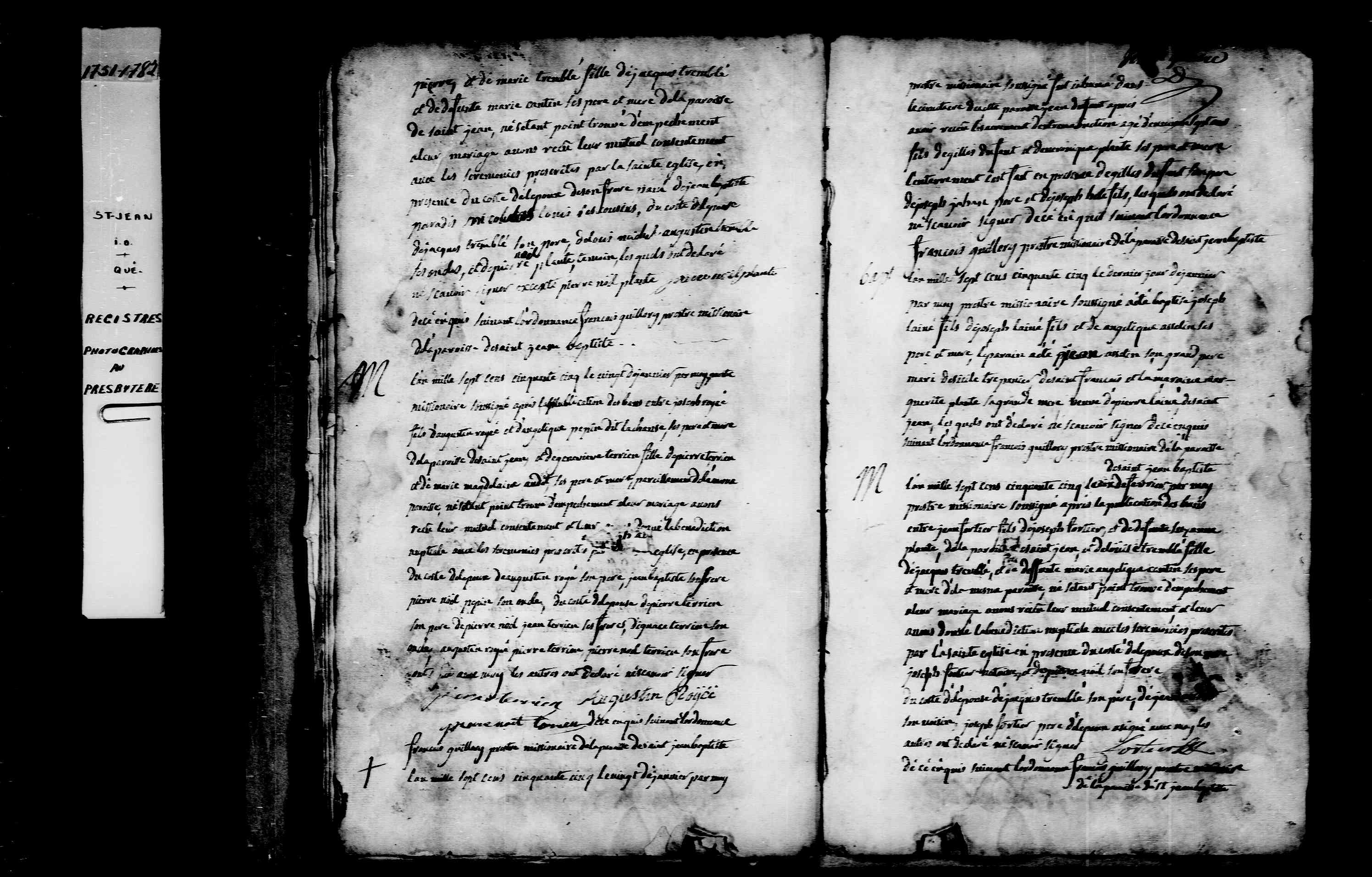 1755 Marriage Fortier Tremble