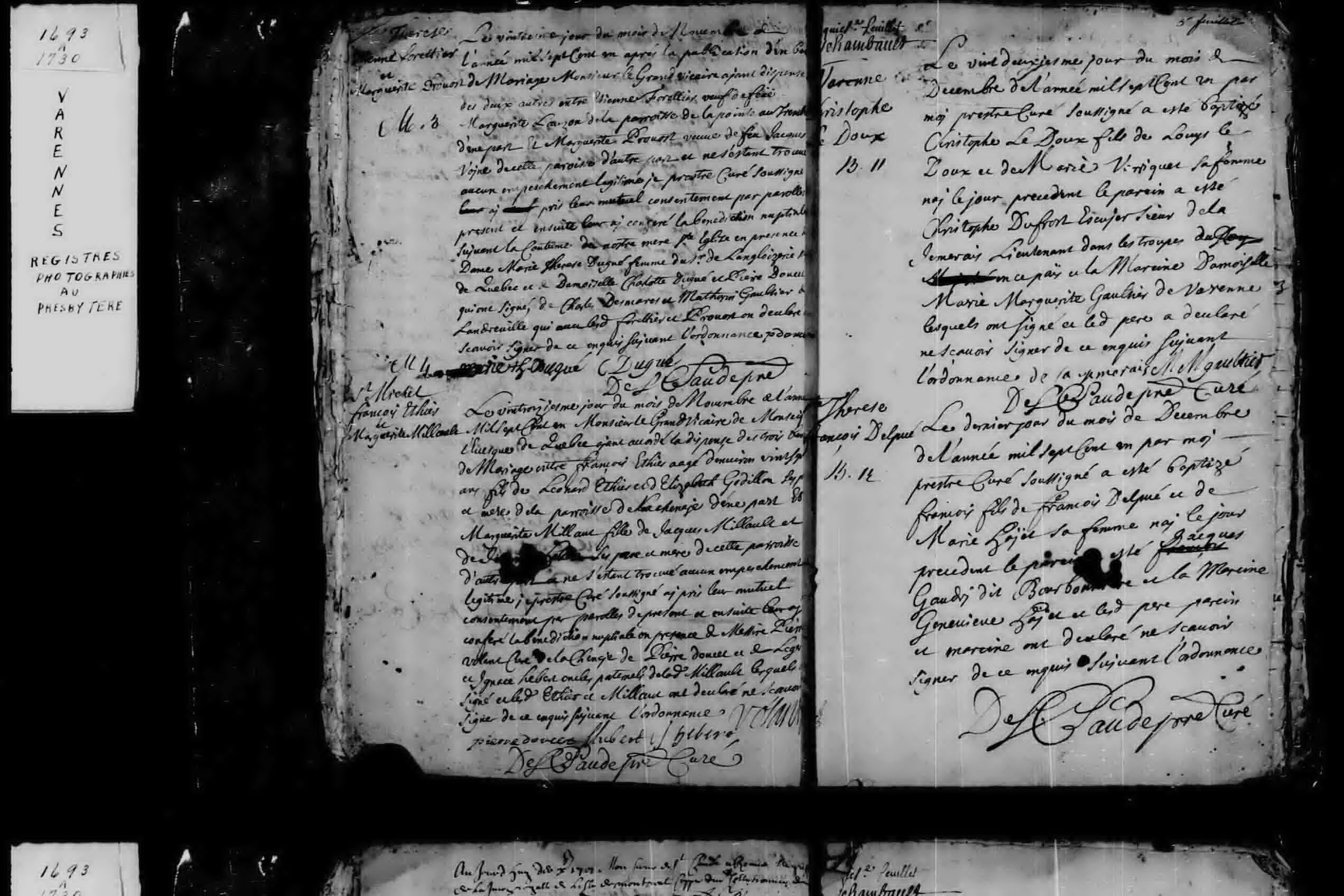 1701 Marriage Forestier Provost
