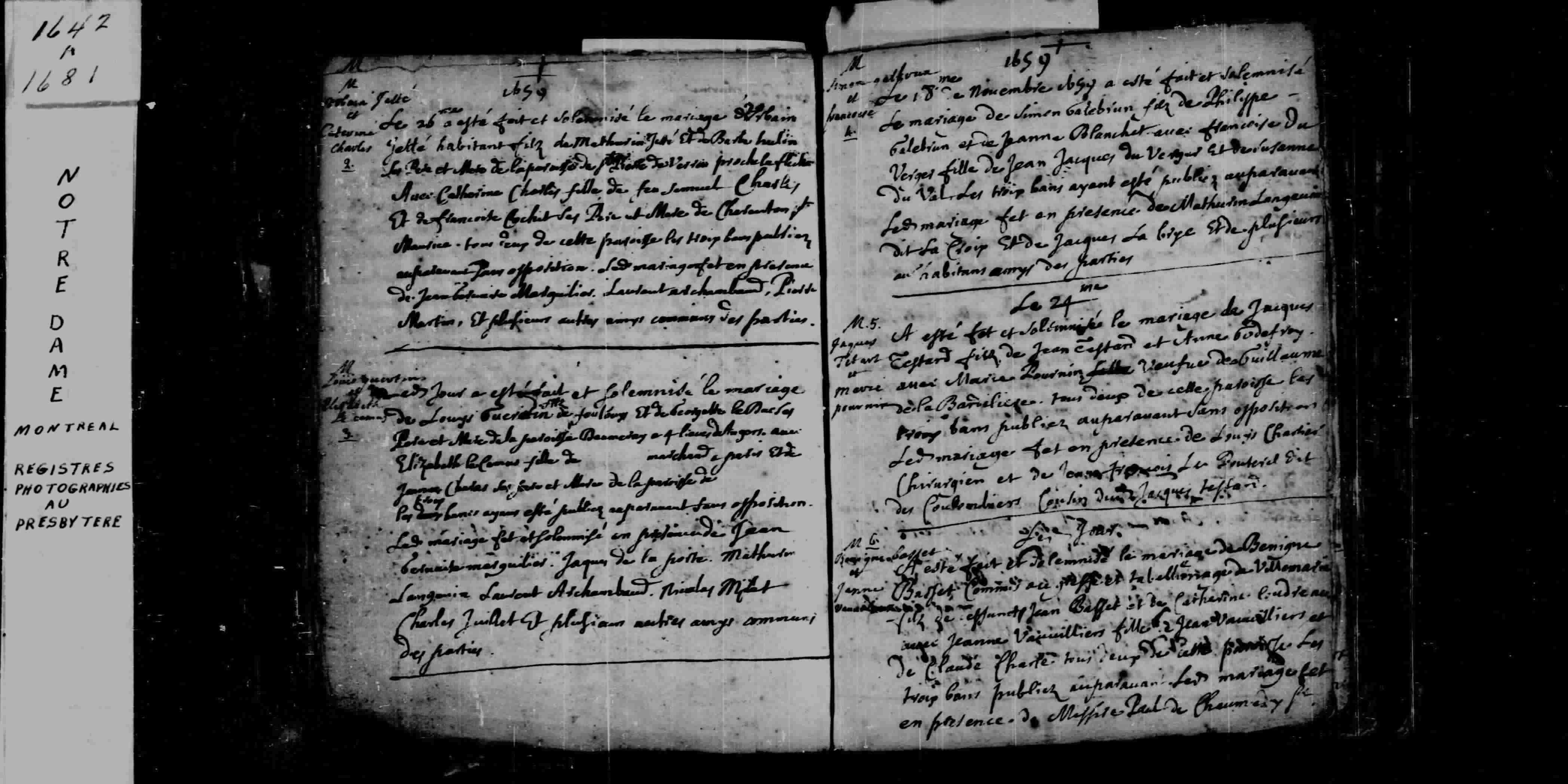 1659 Marriage Galbrun Duverger