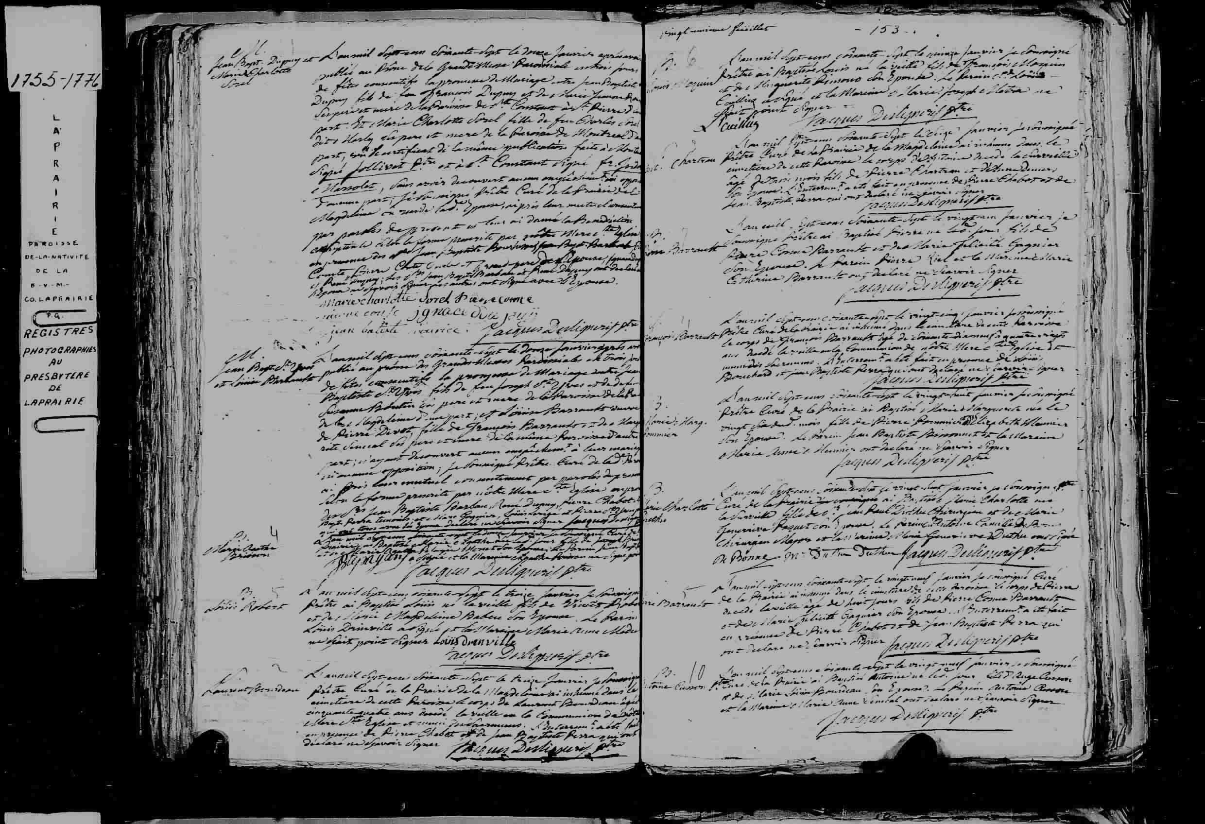 1767 Marriage Dupuis Sorel