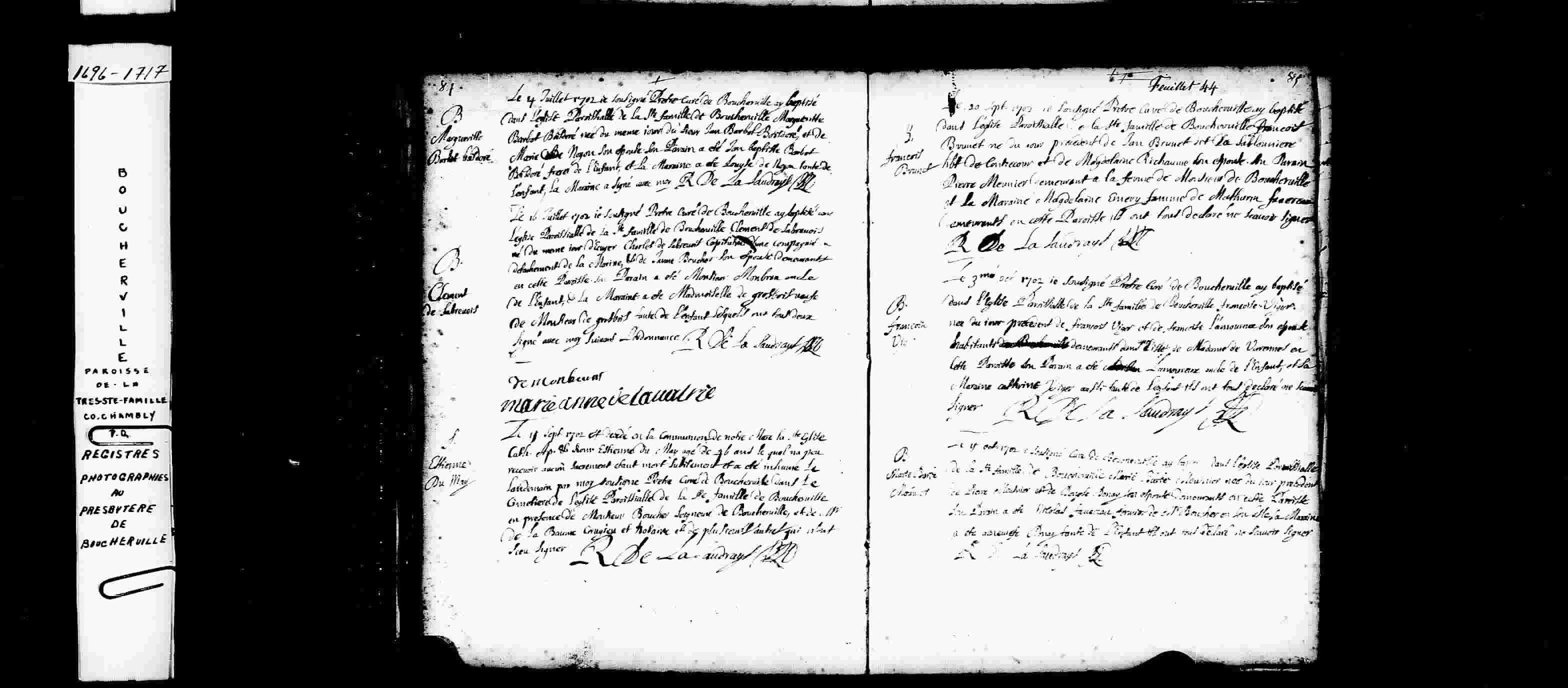 1702 Burial Etienne Dumay