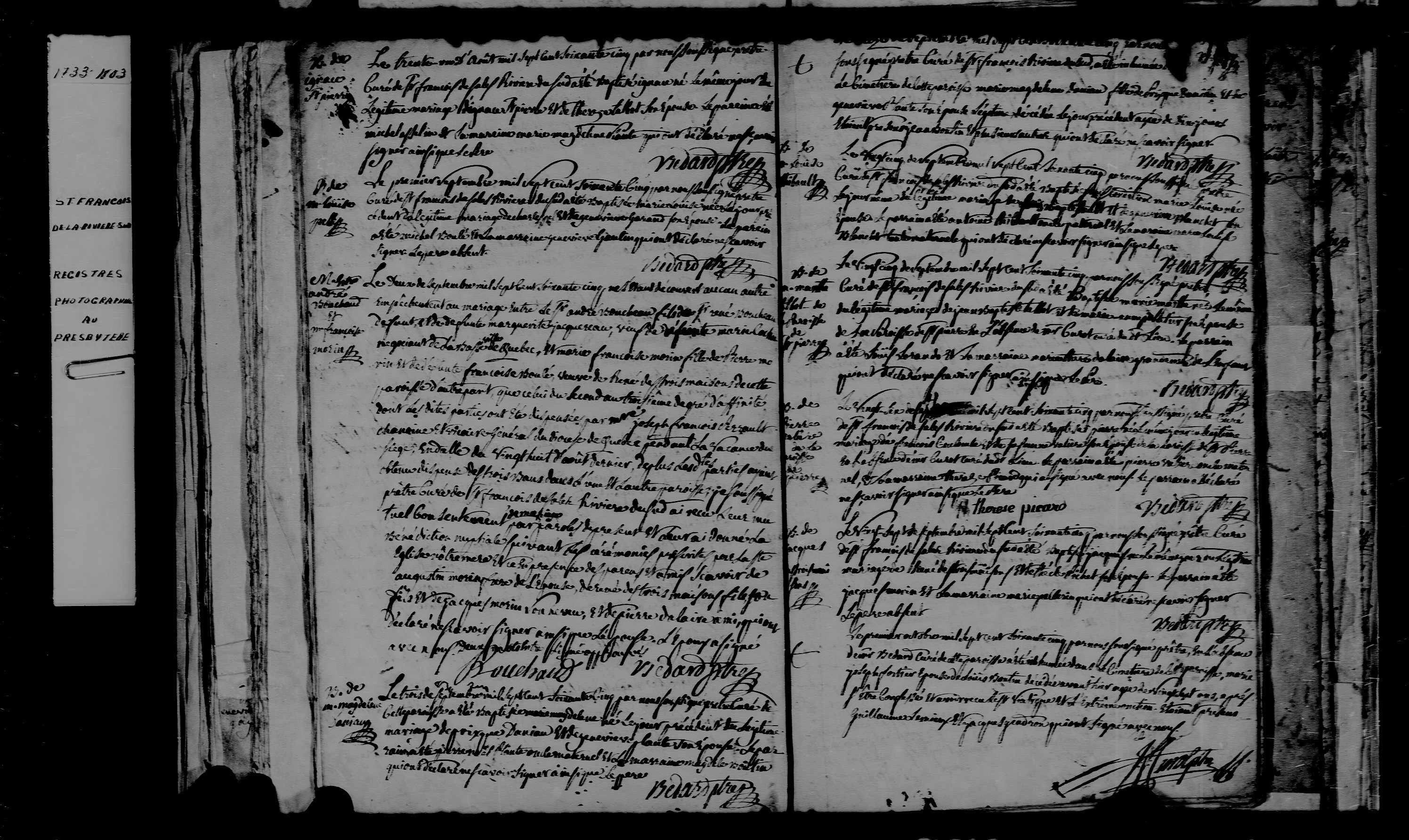 1765 Baptism Jacques Destroismaisons
