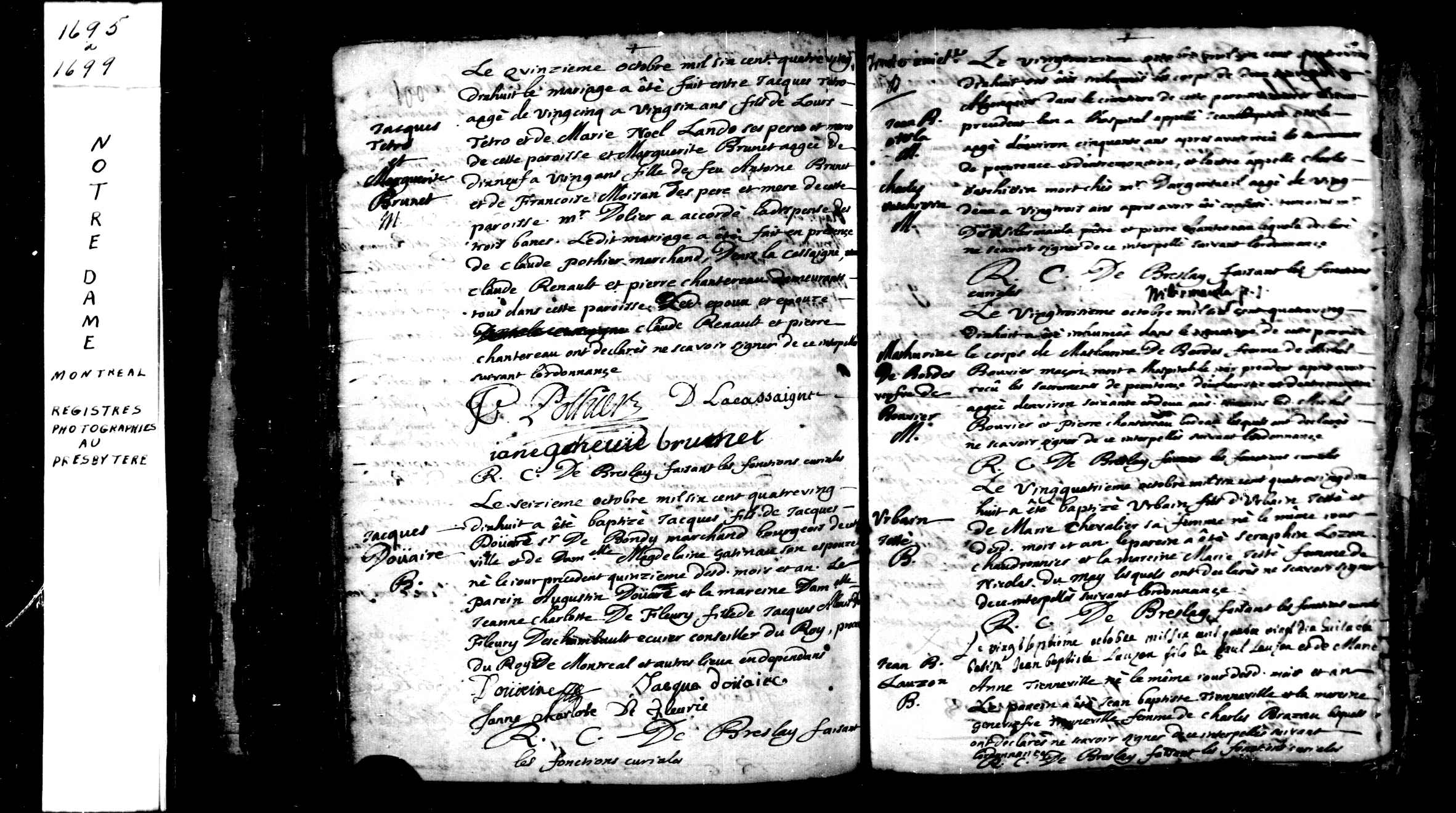 1698 Burial Mathurine Desbordes