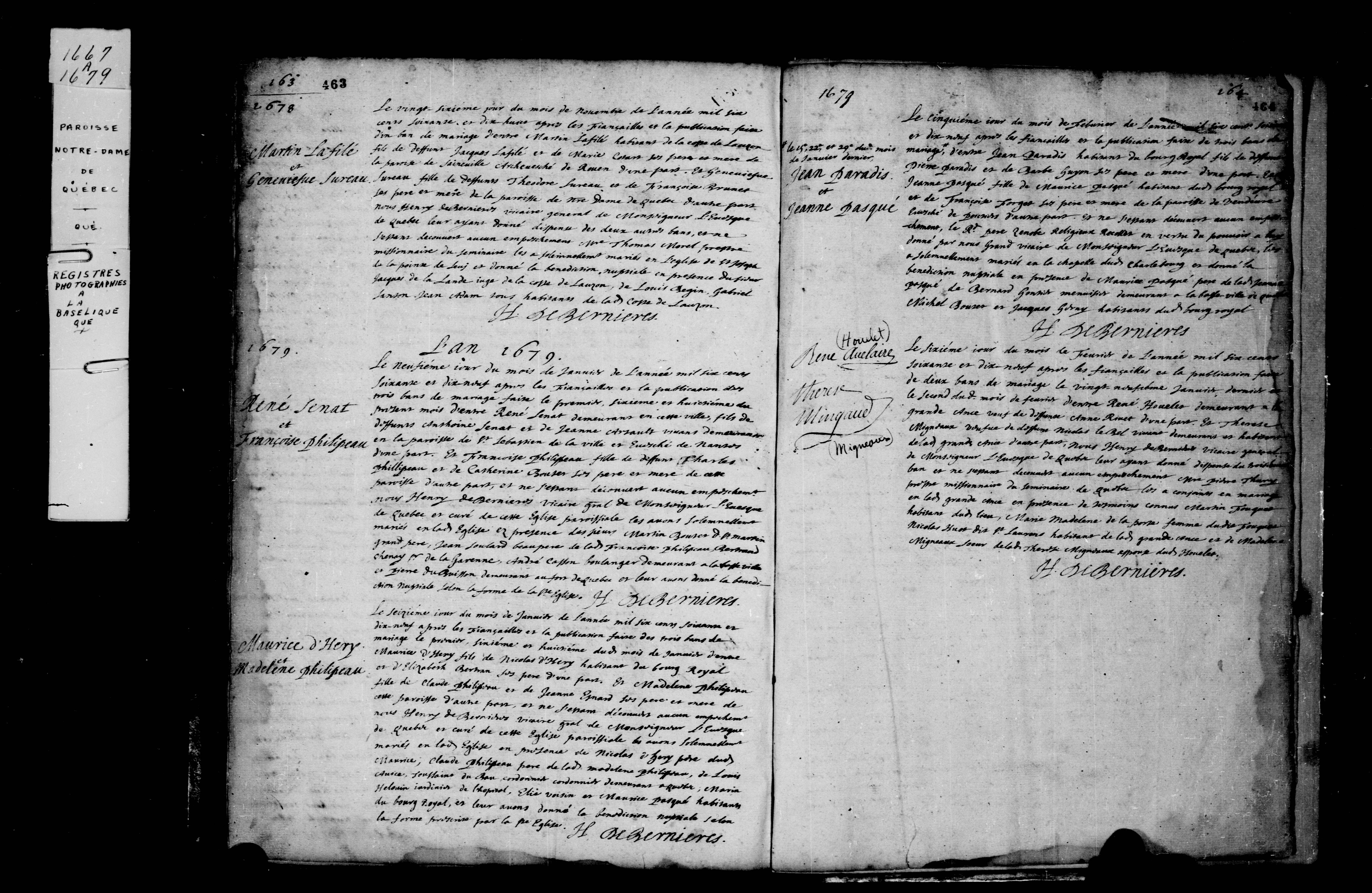 1679 Marriage Dery Philippeau
