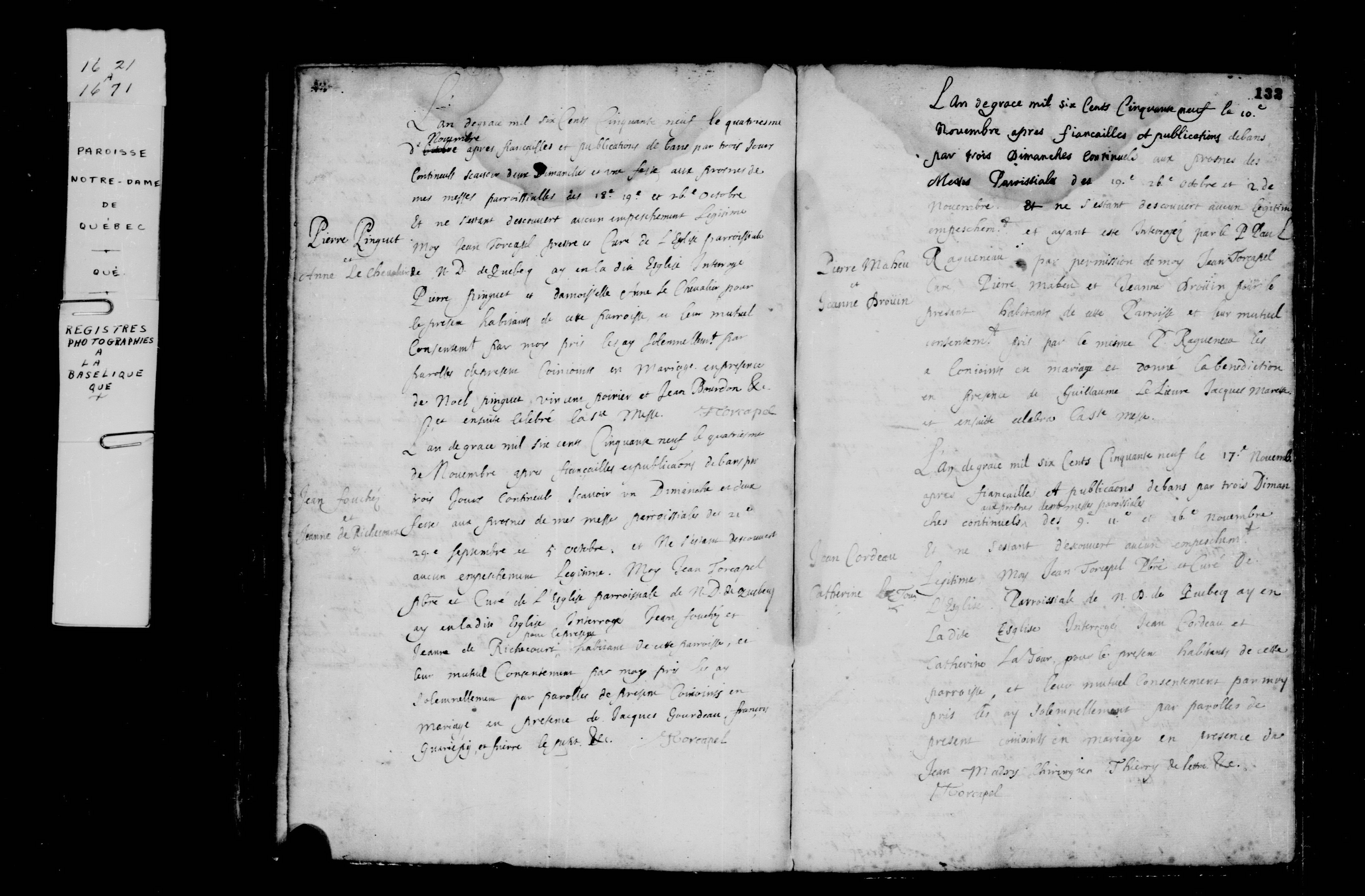 1659 Marriage Foucher Derichecourt