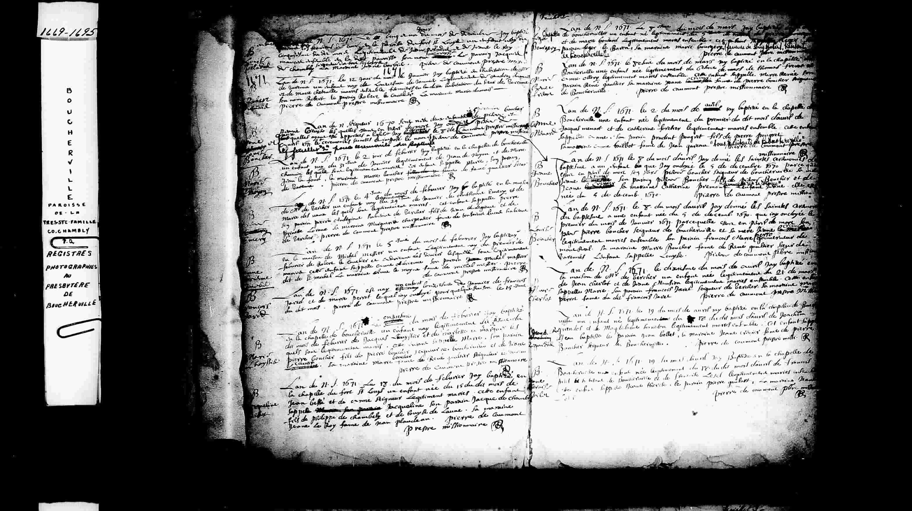 1671 Baptism Marie Denoyon