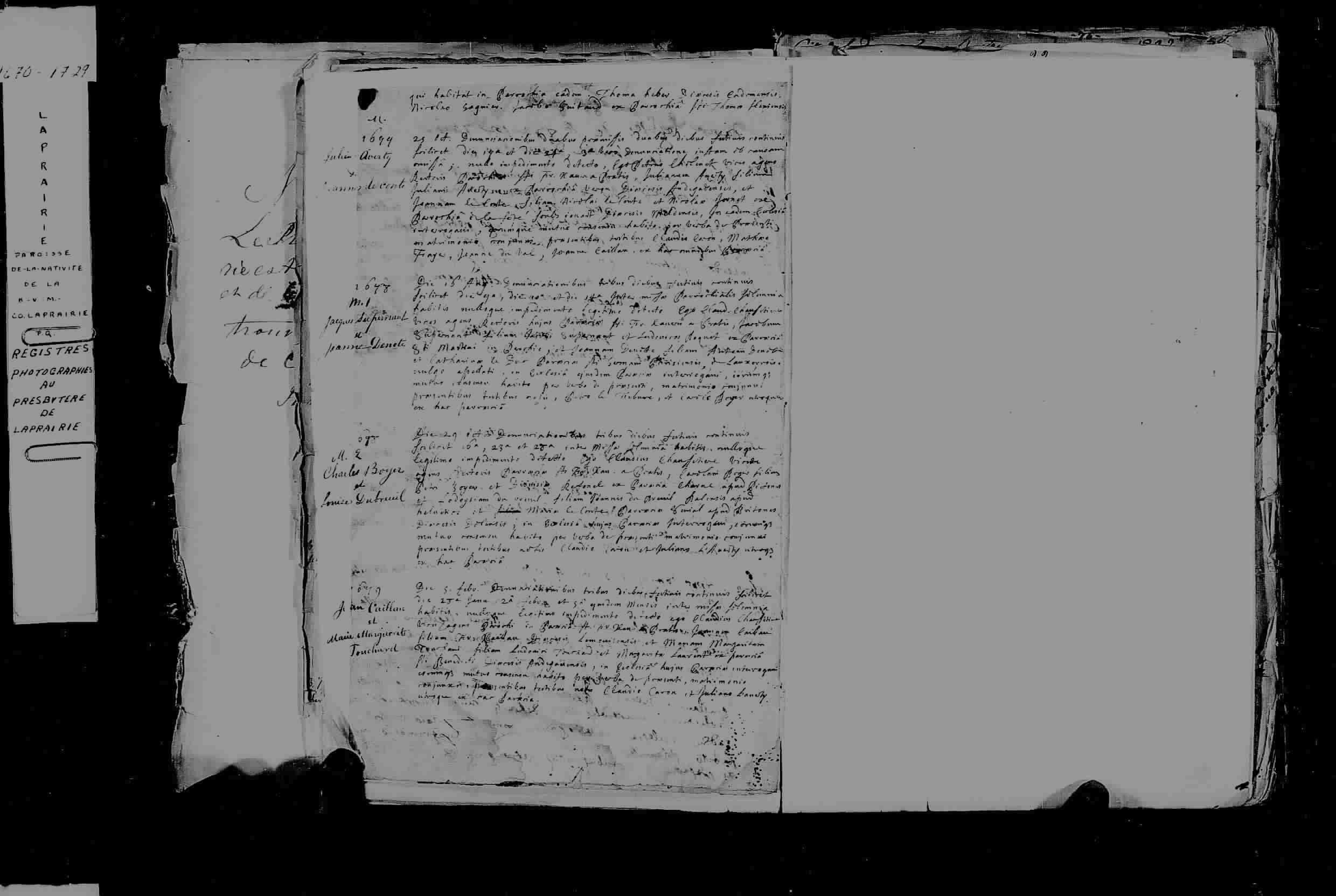 1678 Marriage Surprenant Denote