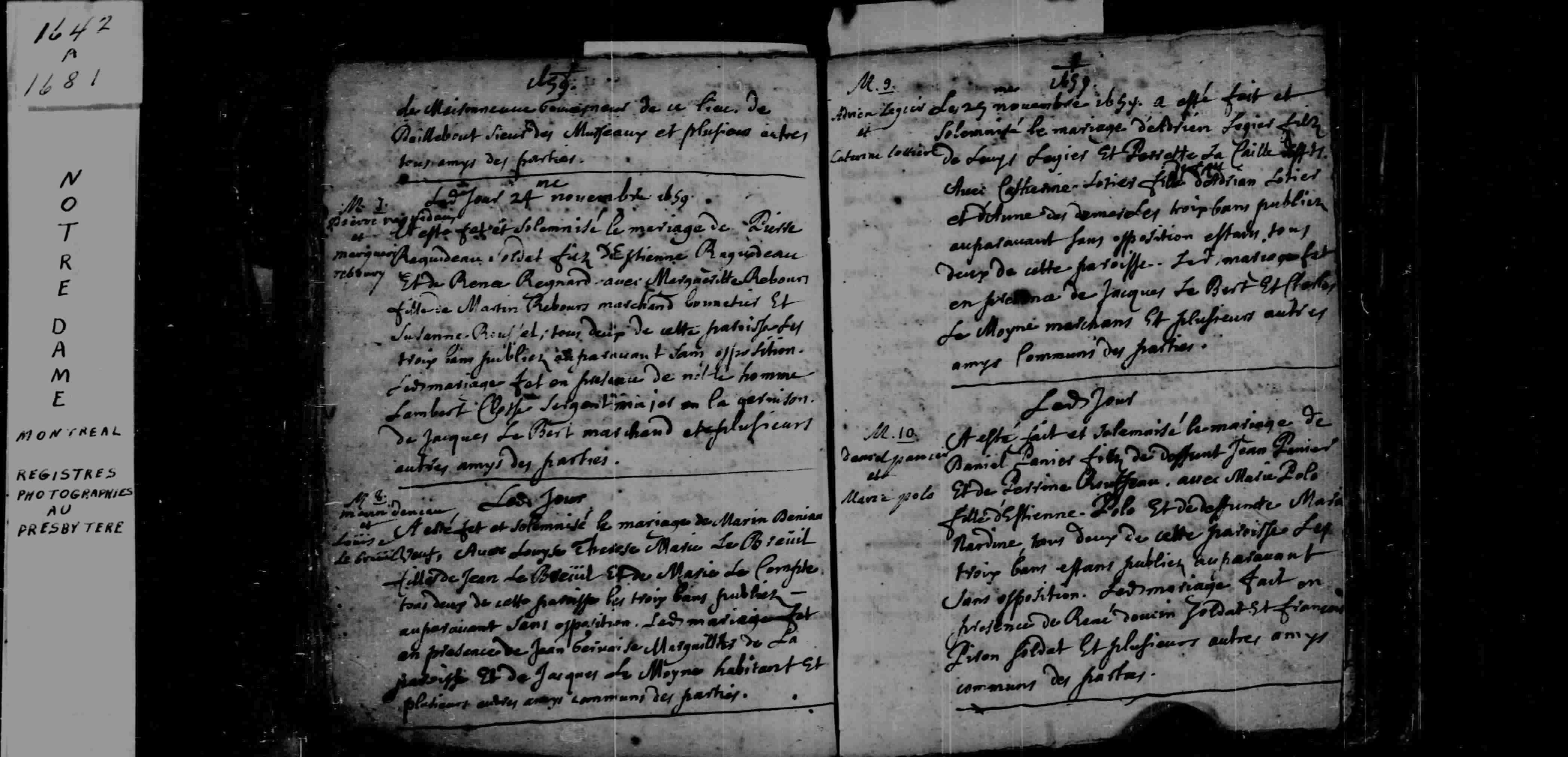 1659 Marriage Deneau Lebreuil
