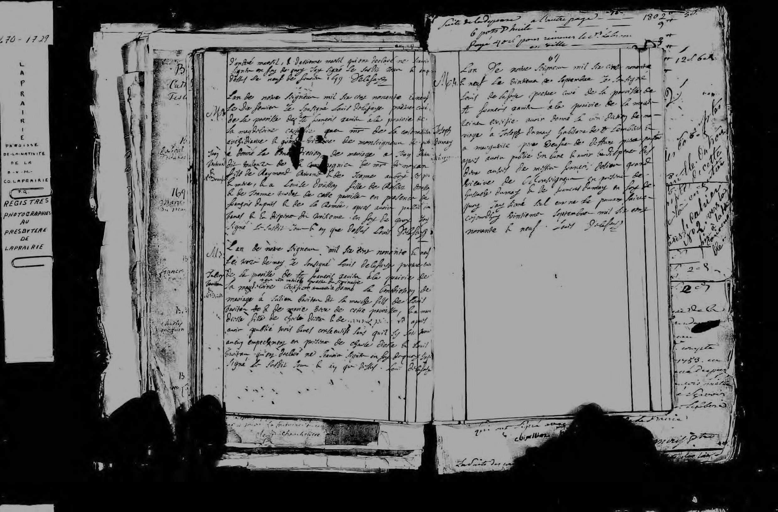 1699 Marriage Demers Perras