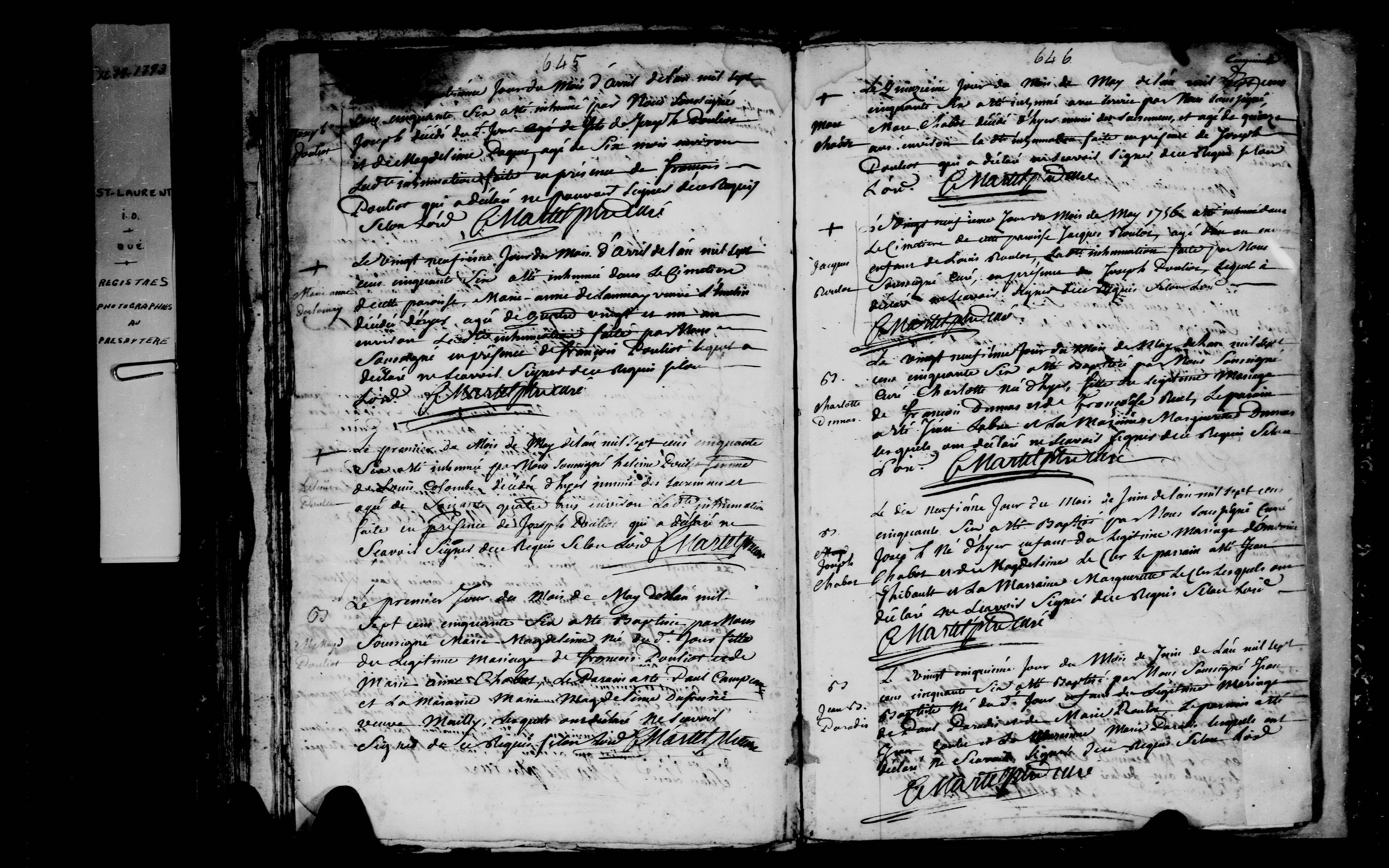 1756 Burial Marie Anne Delome