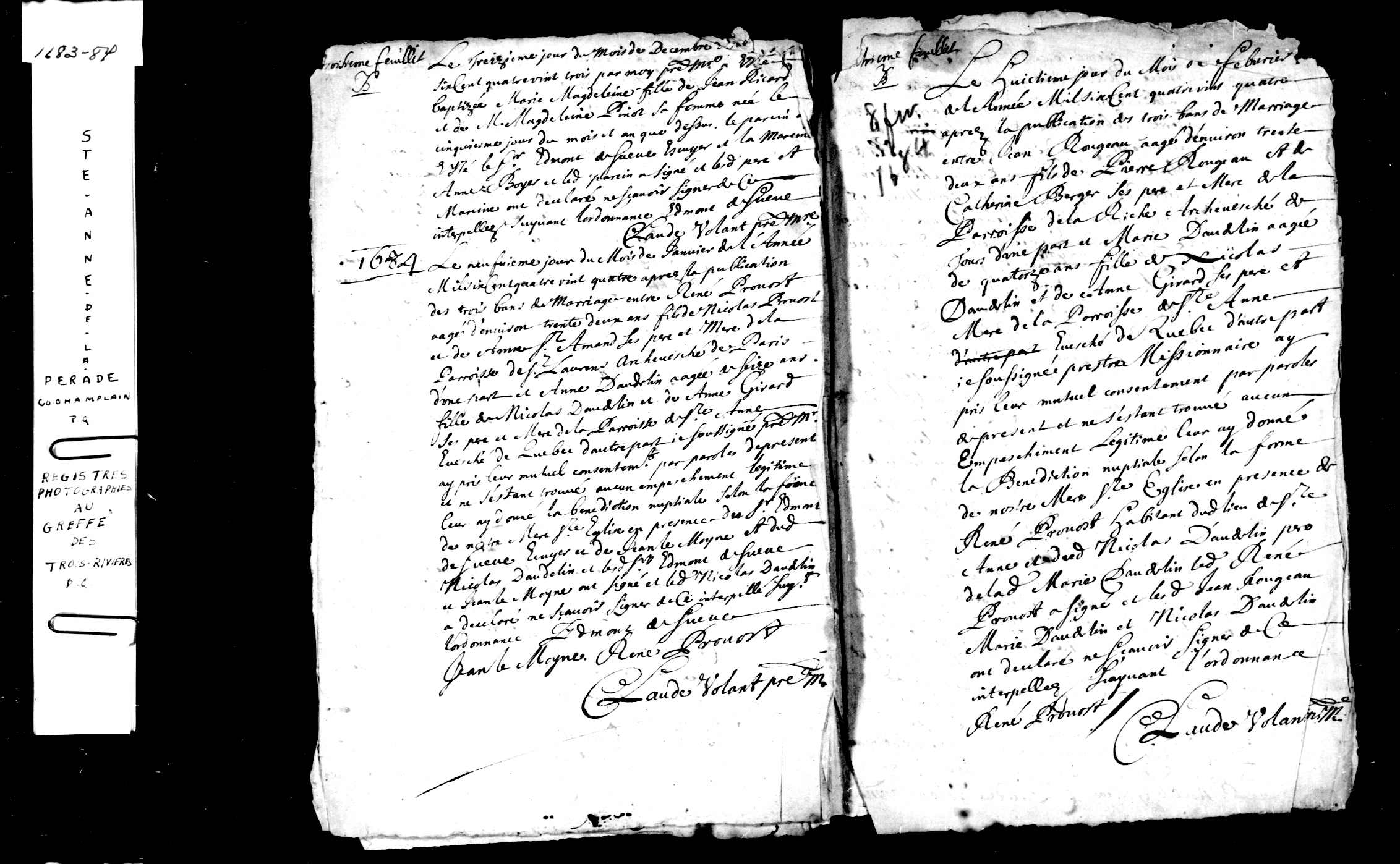1684 Marriage Rougeau Daudelin