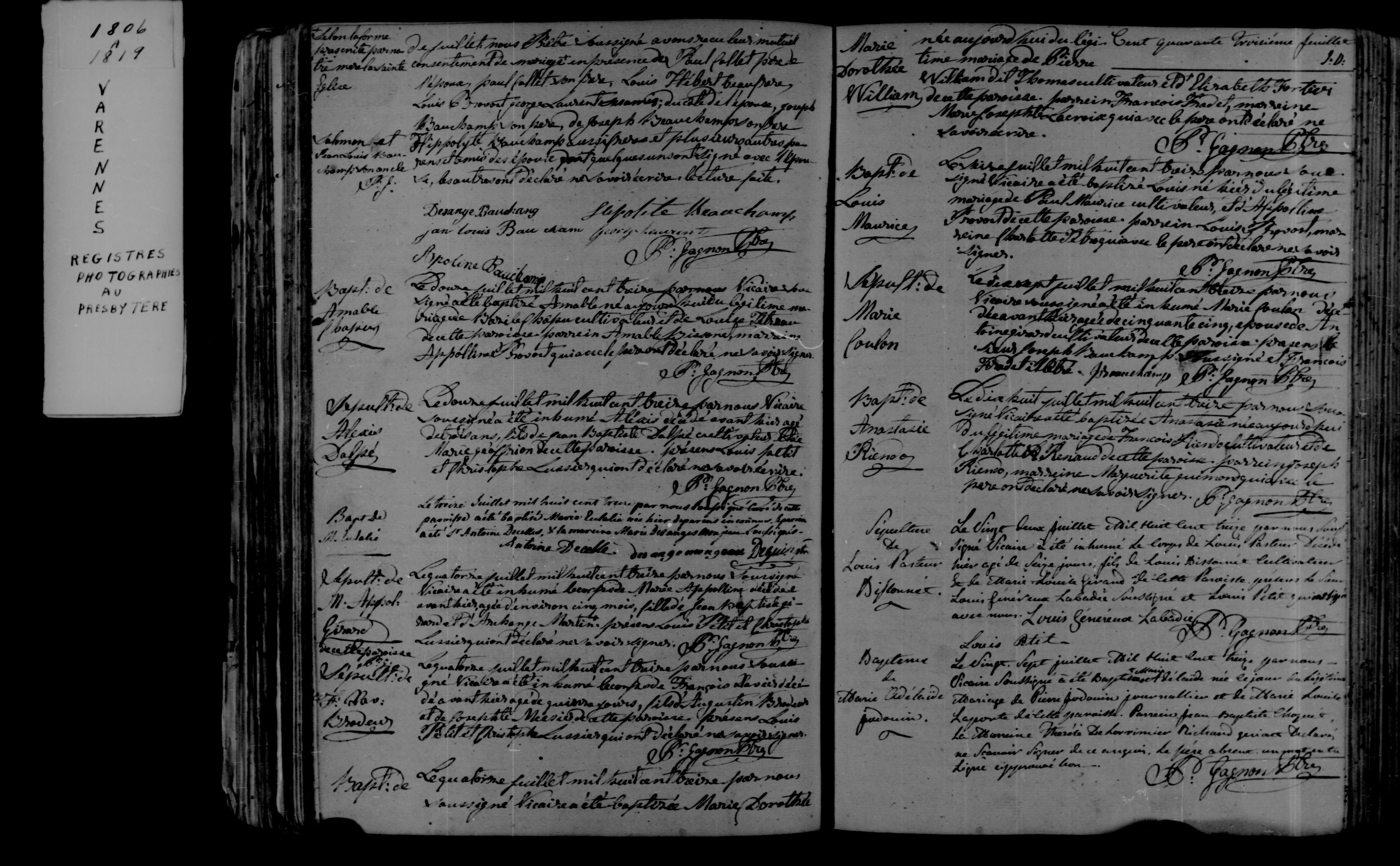 1813 Burial Marie Coulon