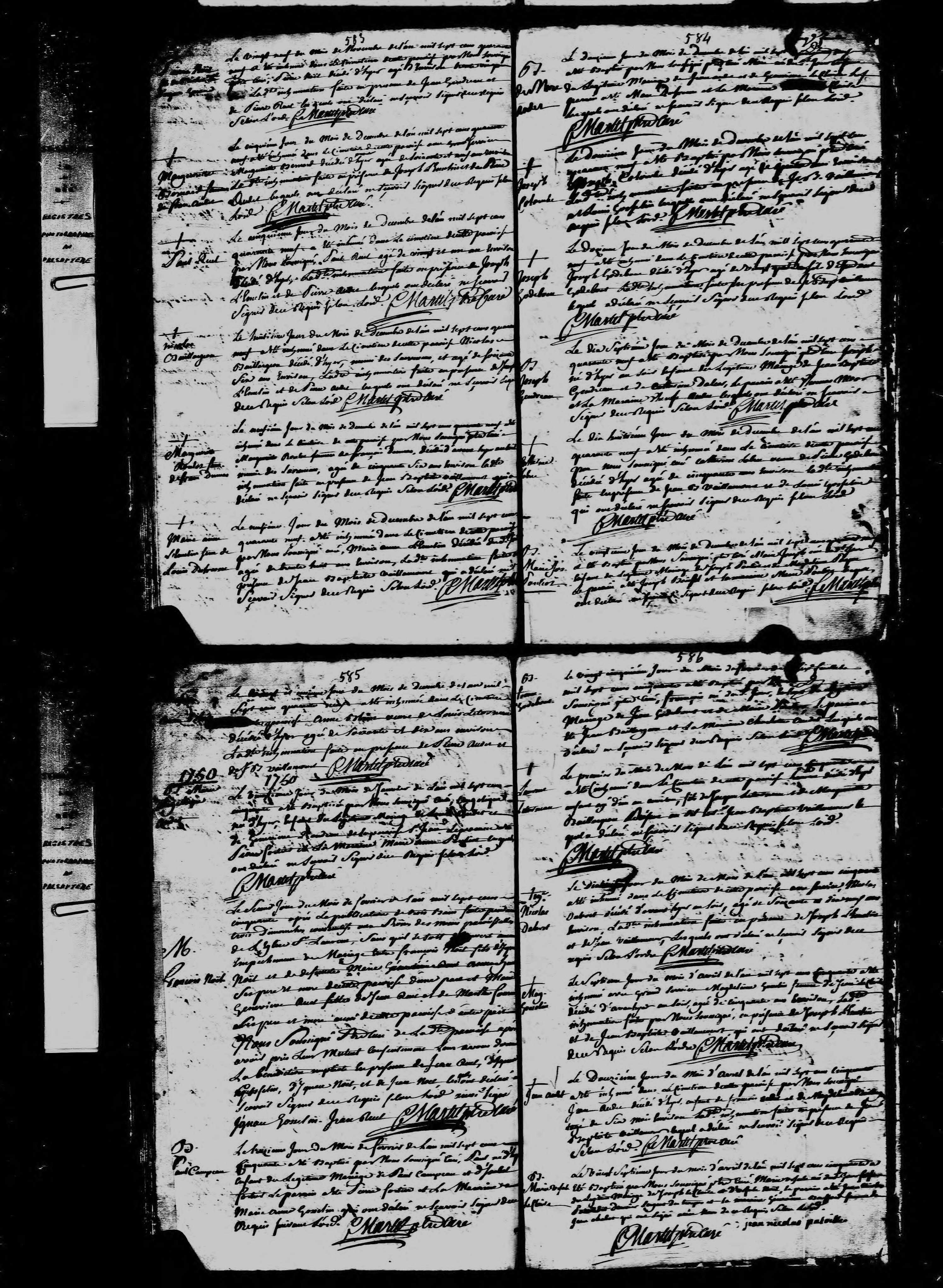 1749 Burial Marguerite Rouleau