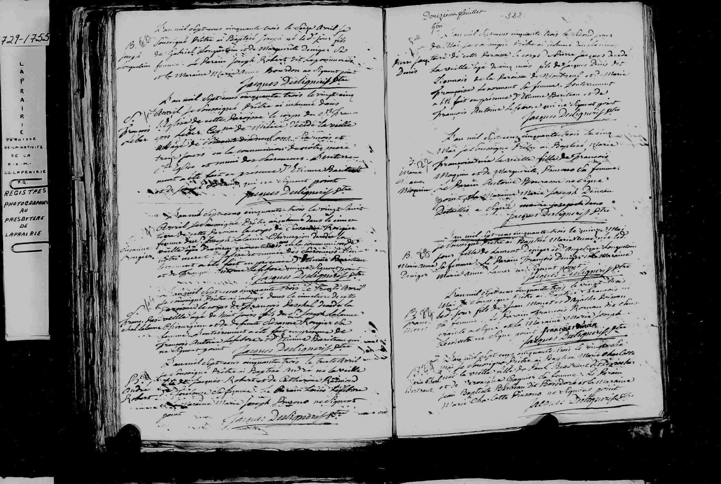 1753 Burial Suzanne Francoise Rougier