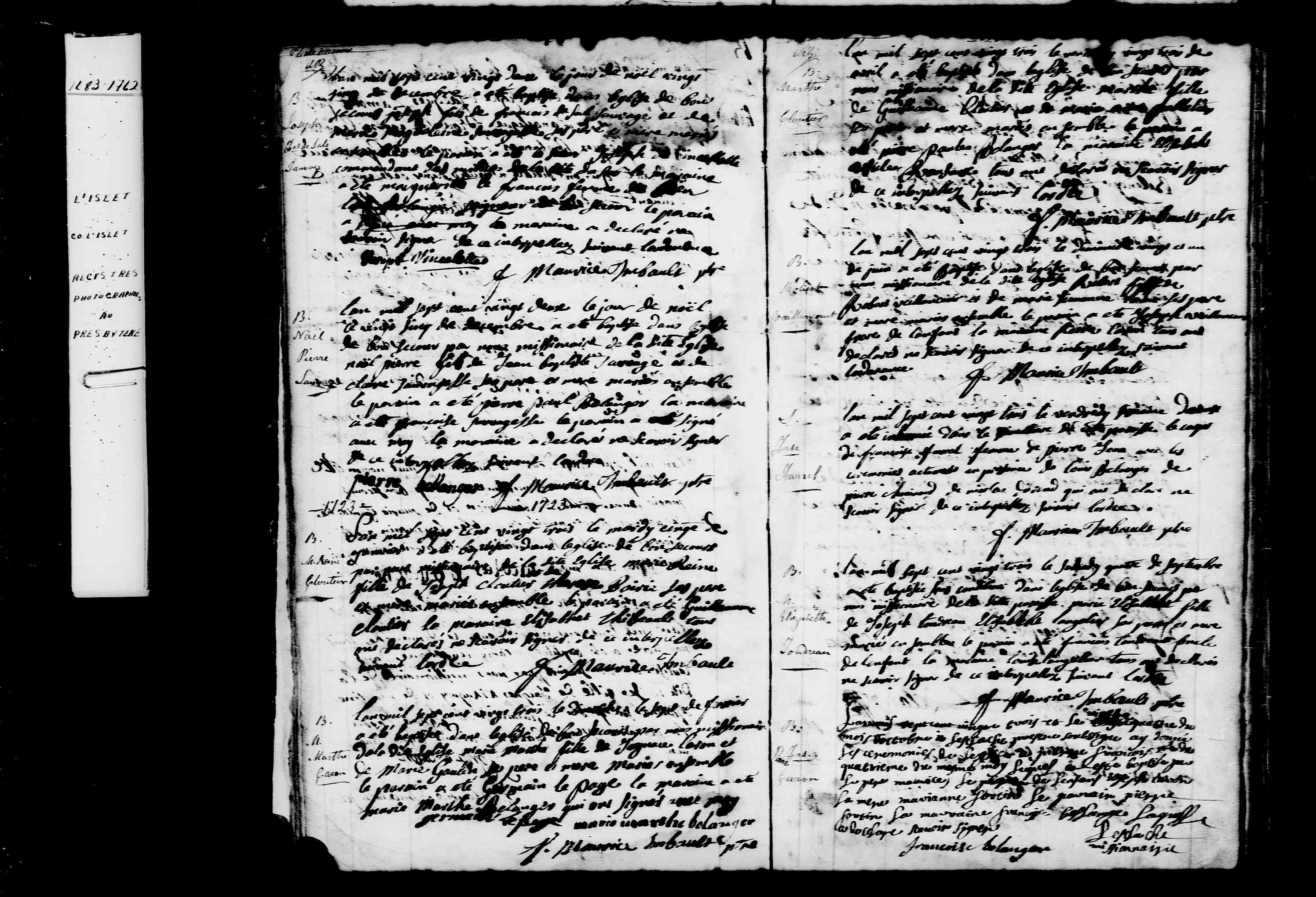 1723 Baptism Reine Cloutier