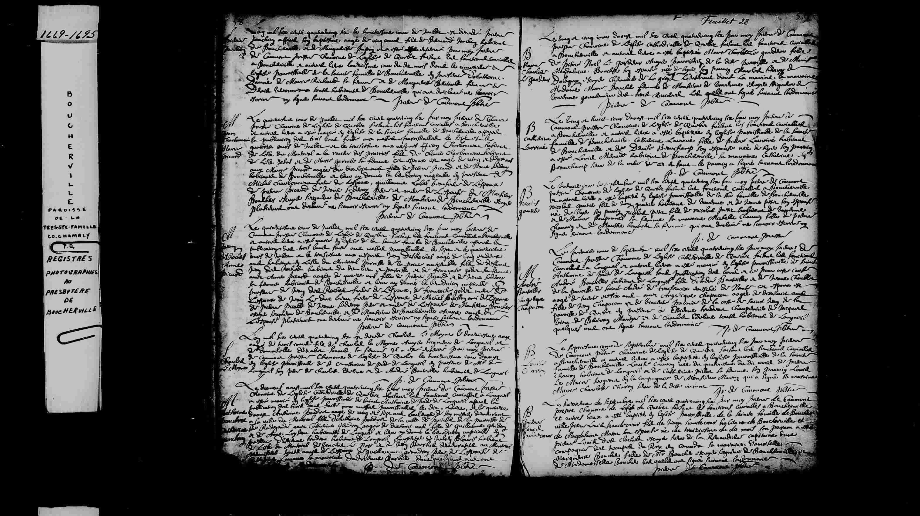1686 Baptism Marie Louise Charon