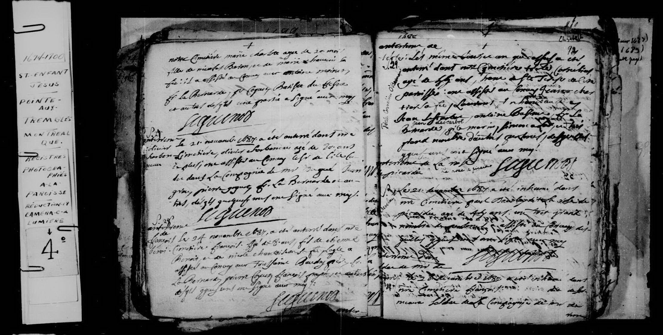 1687 Burial Olivier Charbonneau