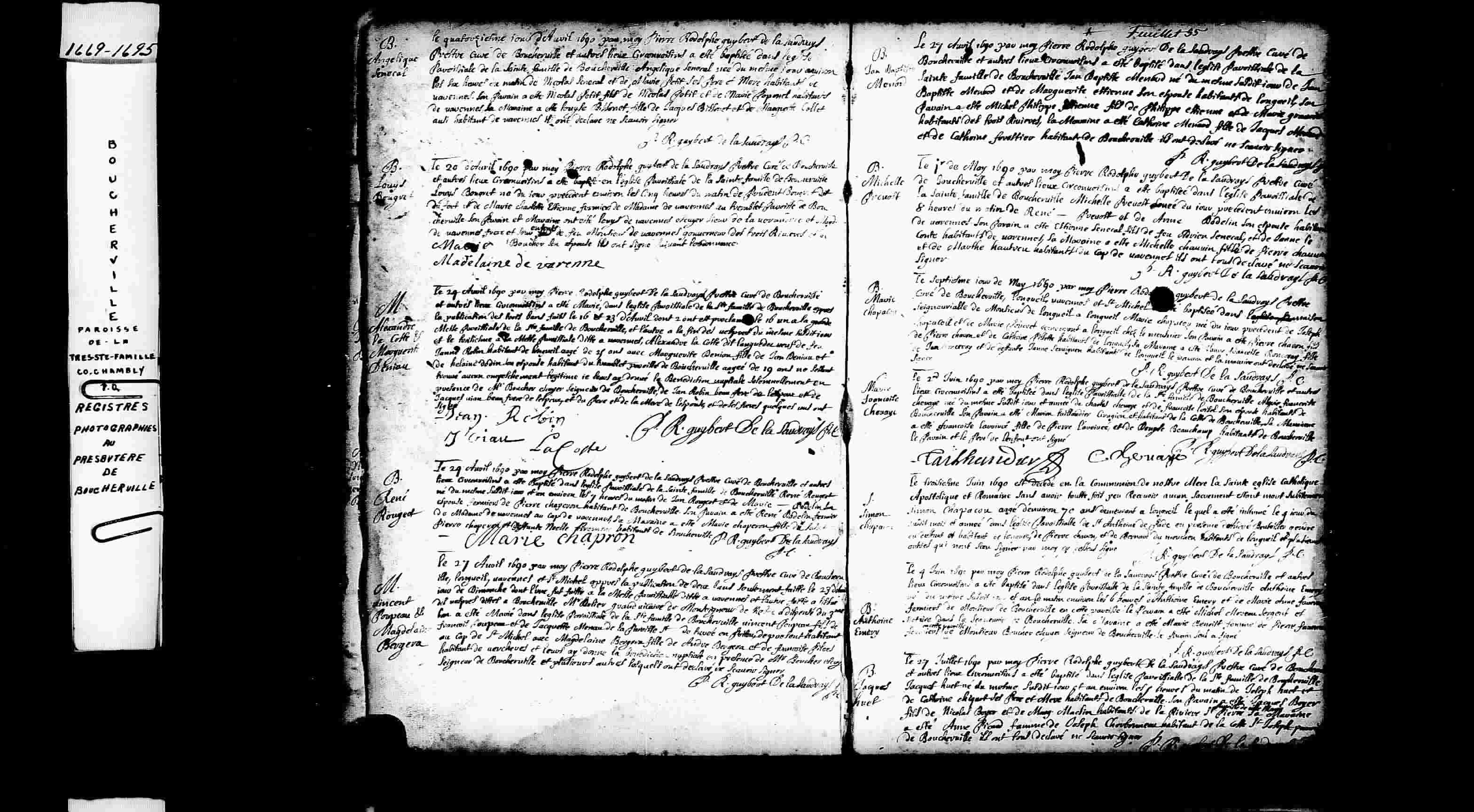 1690 Burial Simon Chapacou