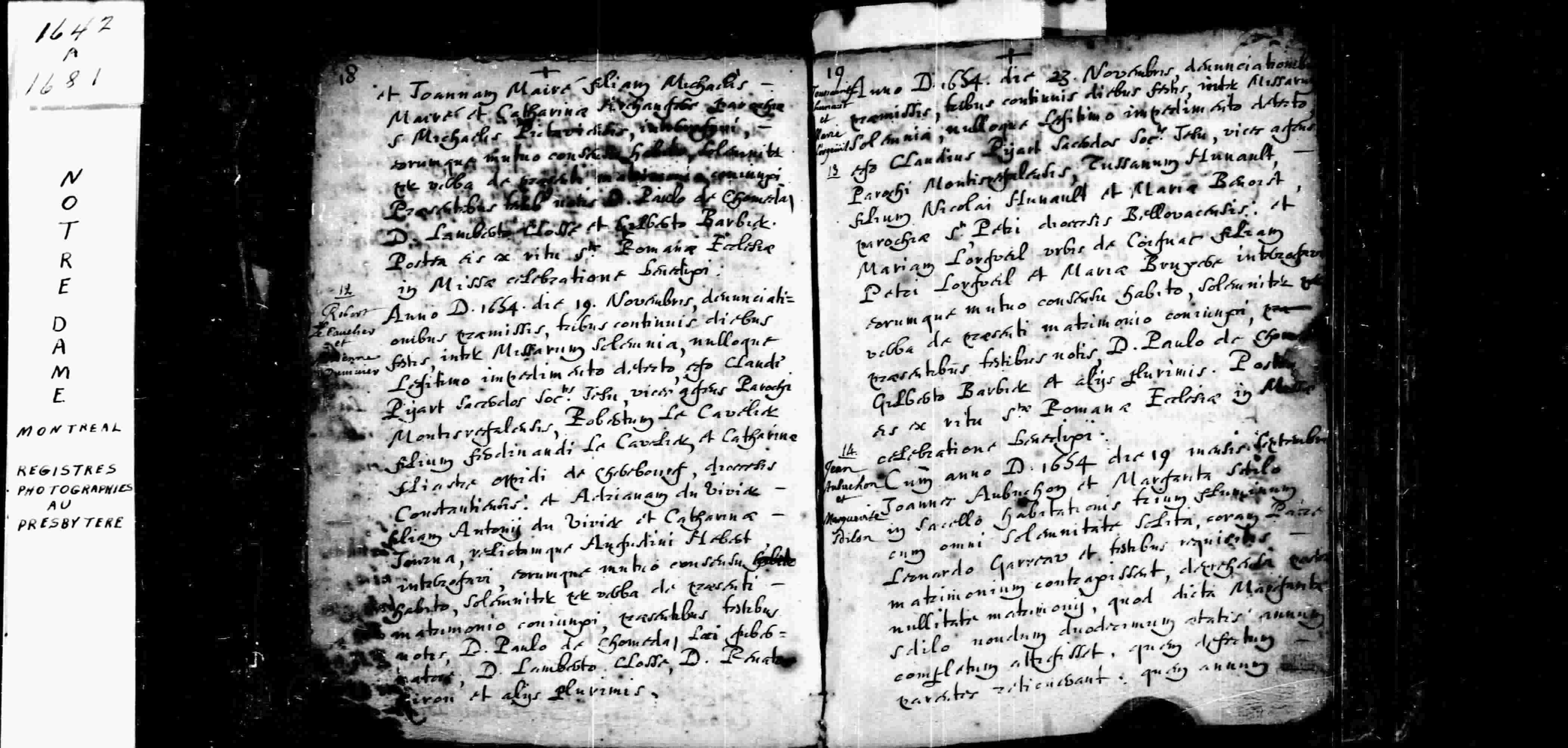 1654 Marriage Cavelier Duvivier
