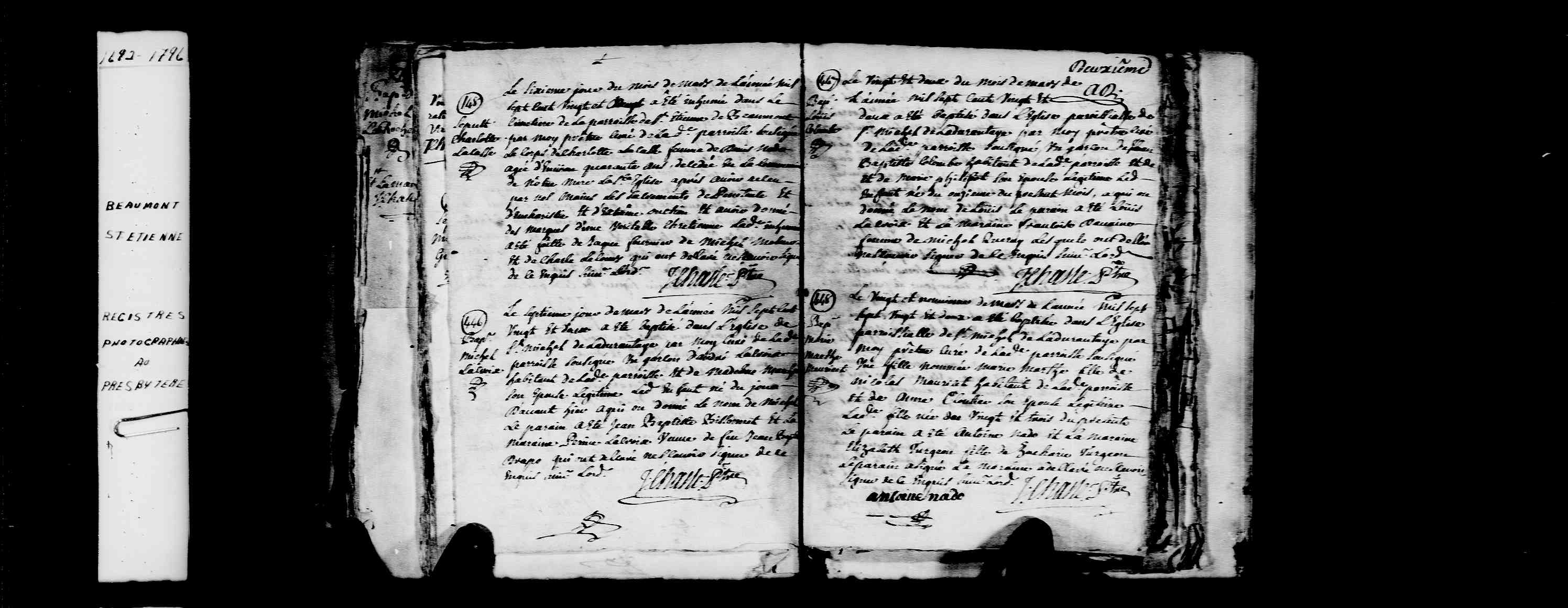 1722 Burial Charlotte Lacasse