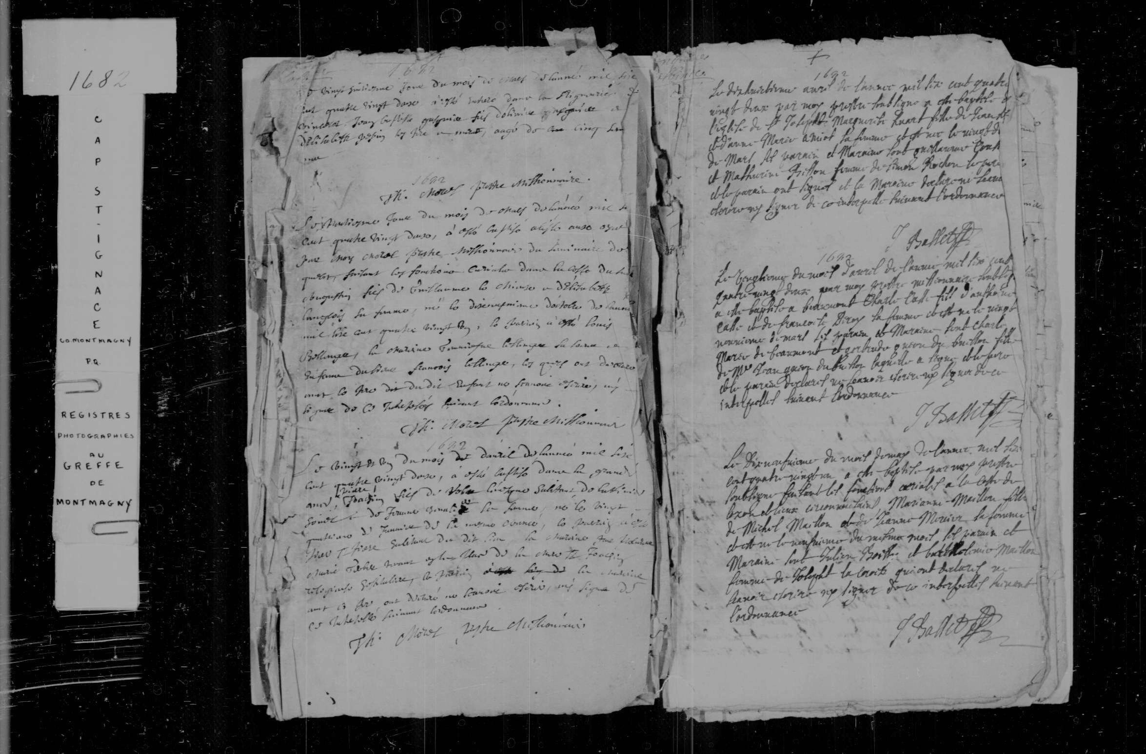 1682 Baptism Charles Casse