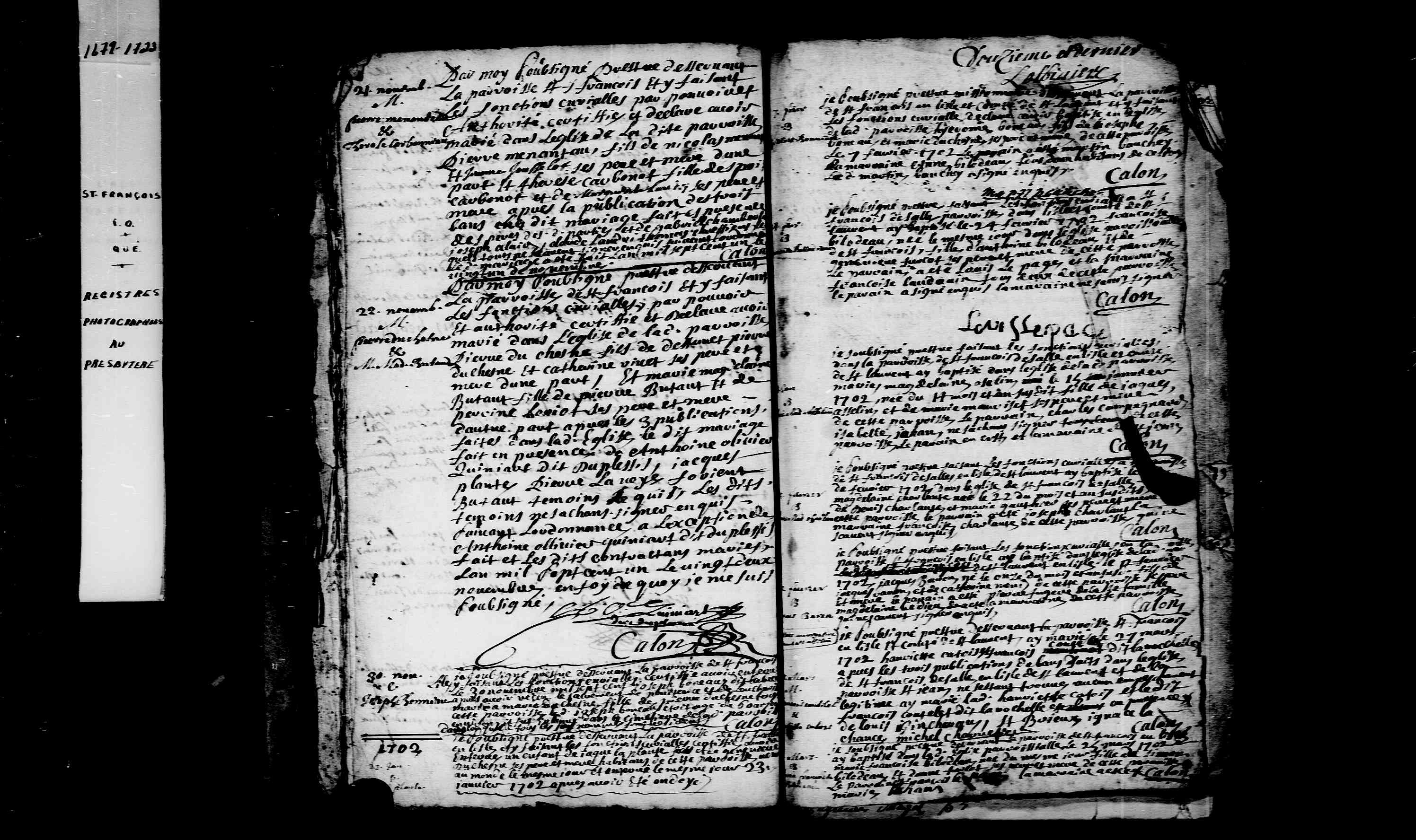 1702 Marriage Coutelet Cartois