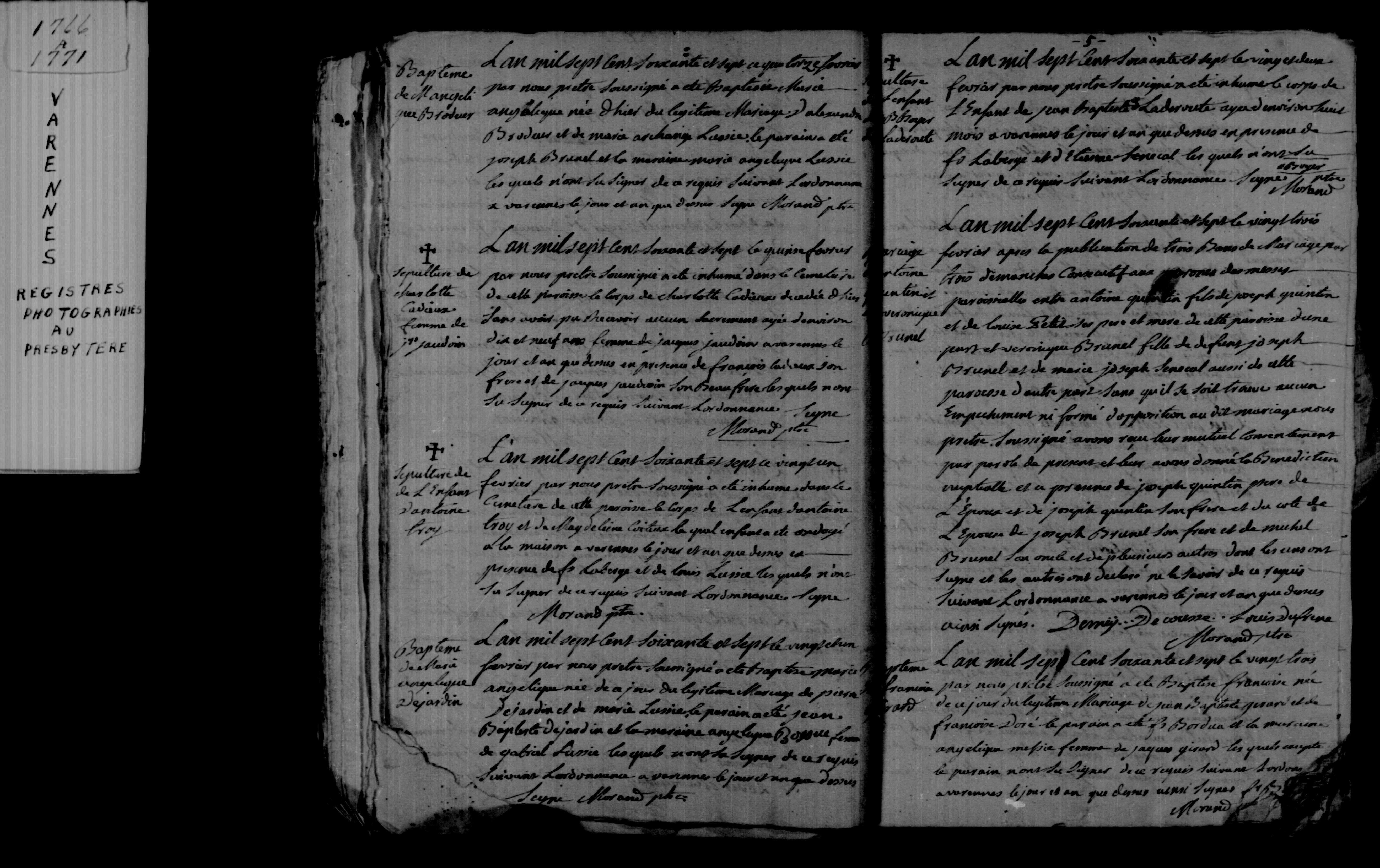 1767 Burial Charlotte Cadieux